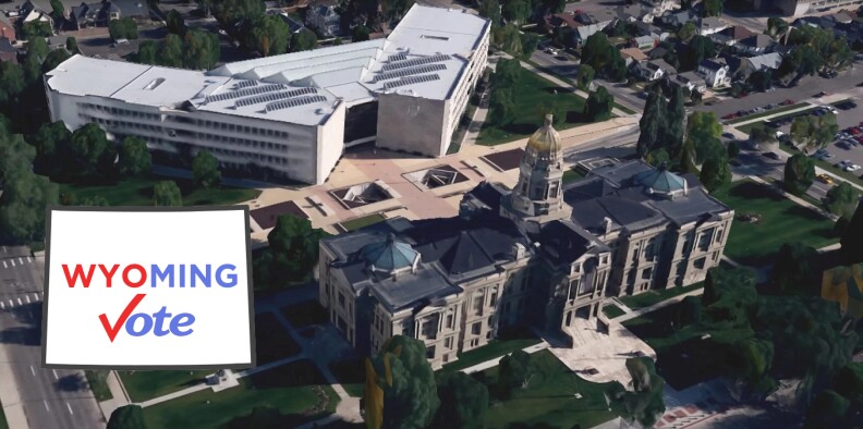 Google Earth - 3D rendering of the Wyoming Capitol