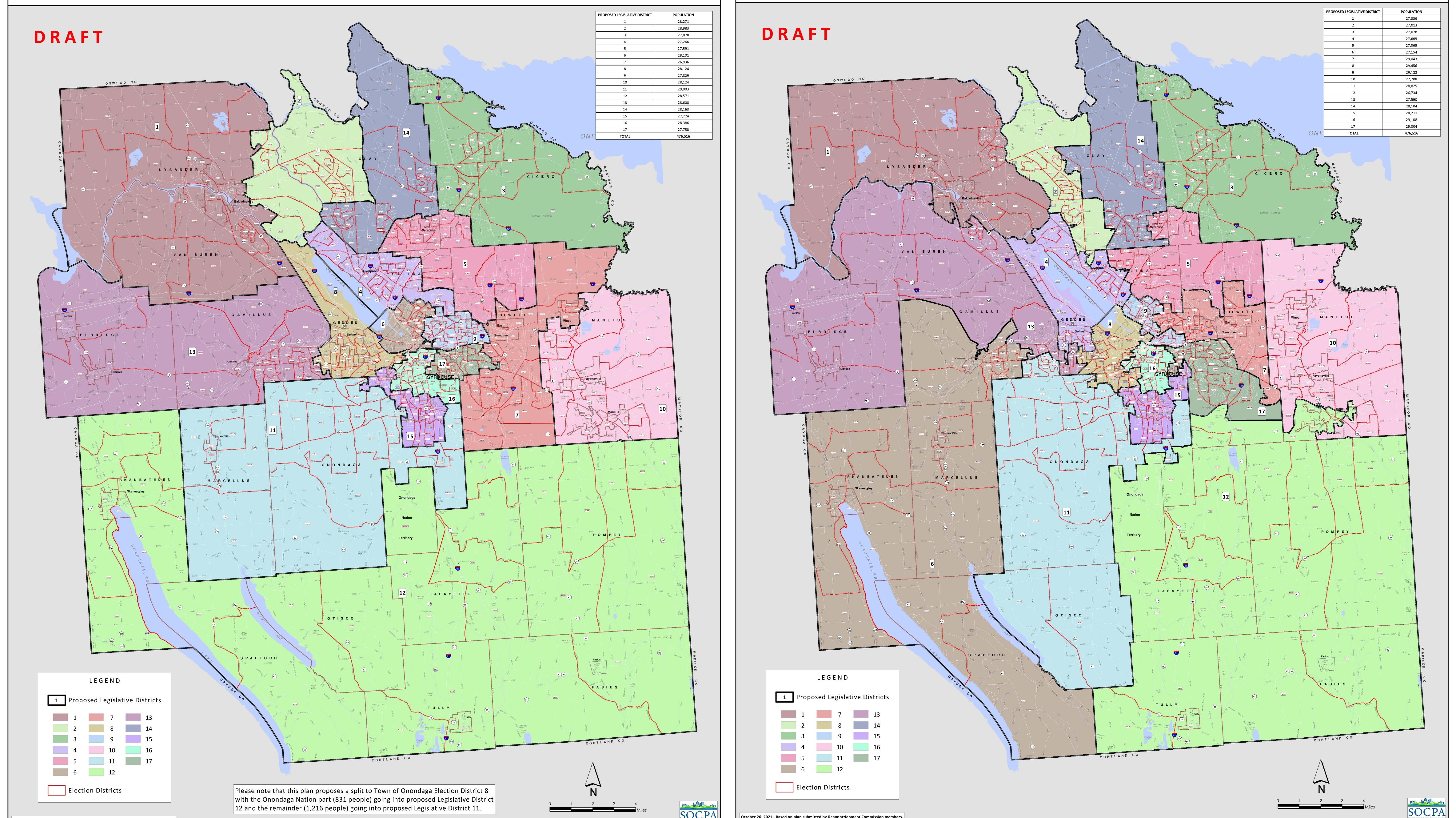 See the newly proposed Onondaga County redistricting maps | WRVO Public  Media
