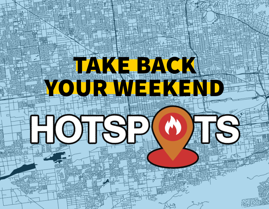 Sign Up to receive weekend Hotspots