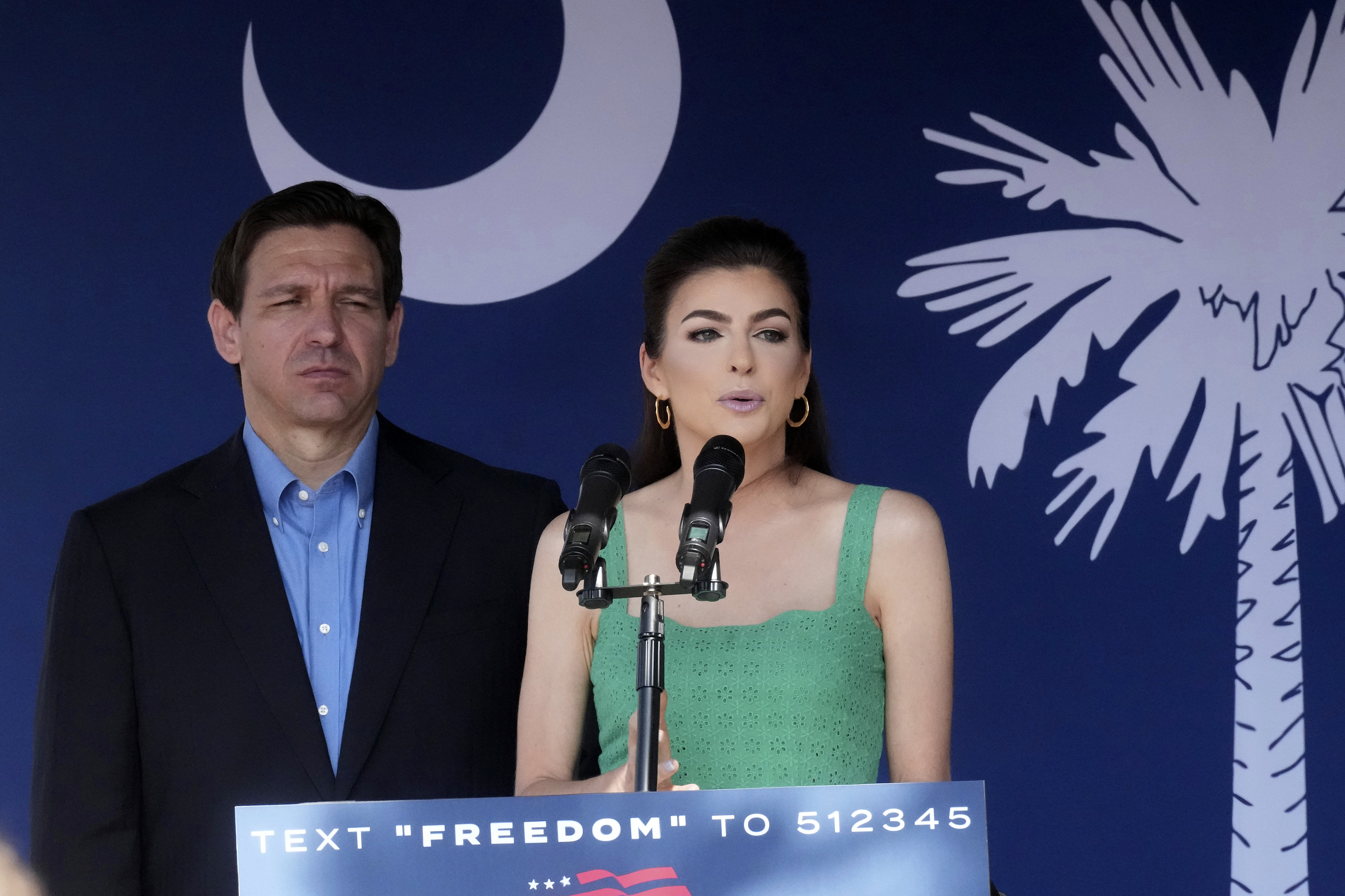 casey desantis green dress Casey DeSantis is 'dressing to be either princess of the world or first  lady'