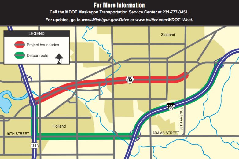 洋楽 Michigan - Tired (A Fairclough) I-196 business loop construction begins Saturday | WGVU NEWS