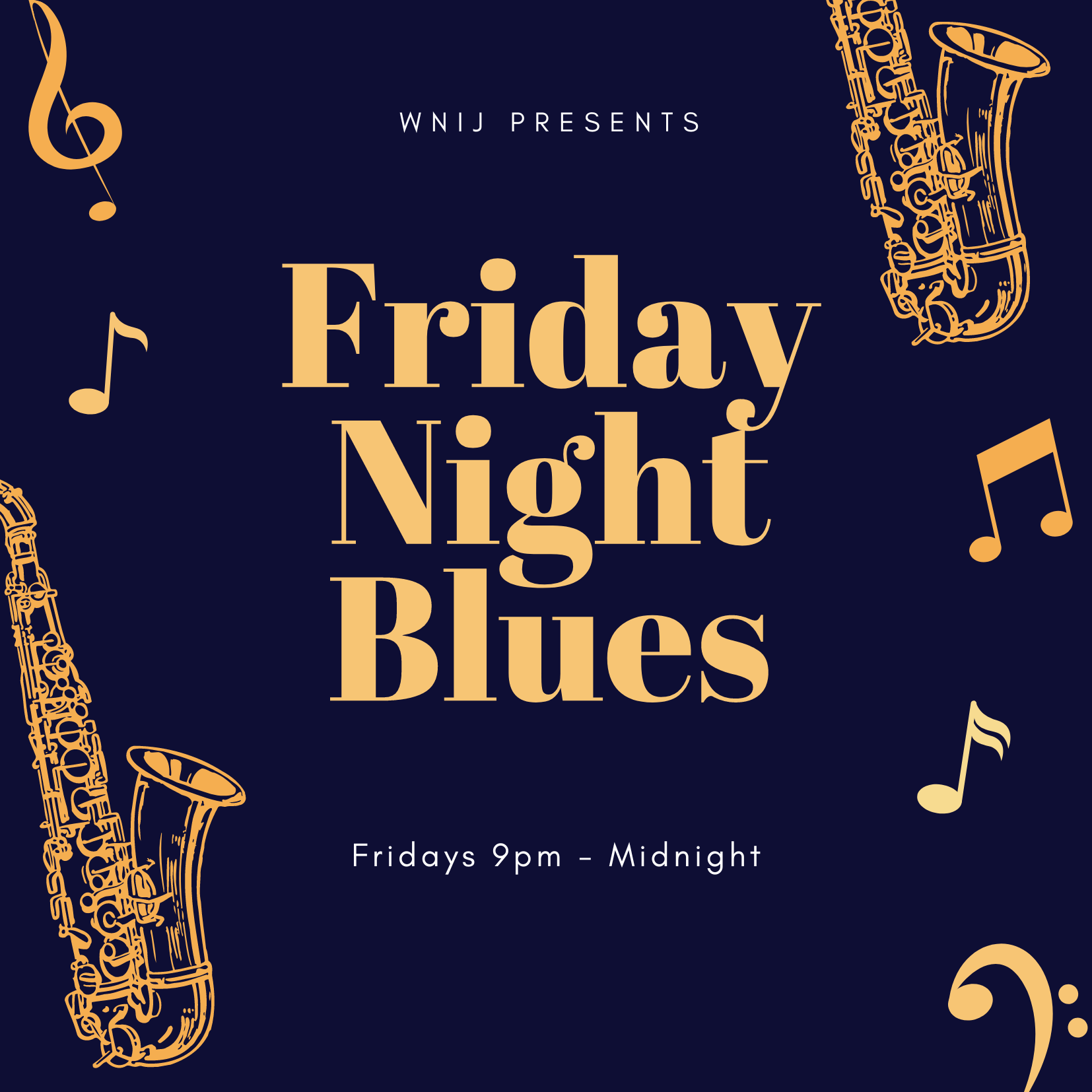 Friday Night Blues Show Art