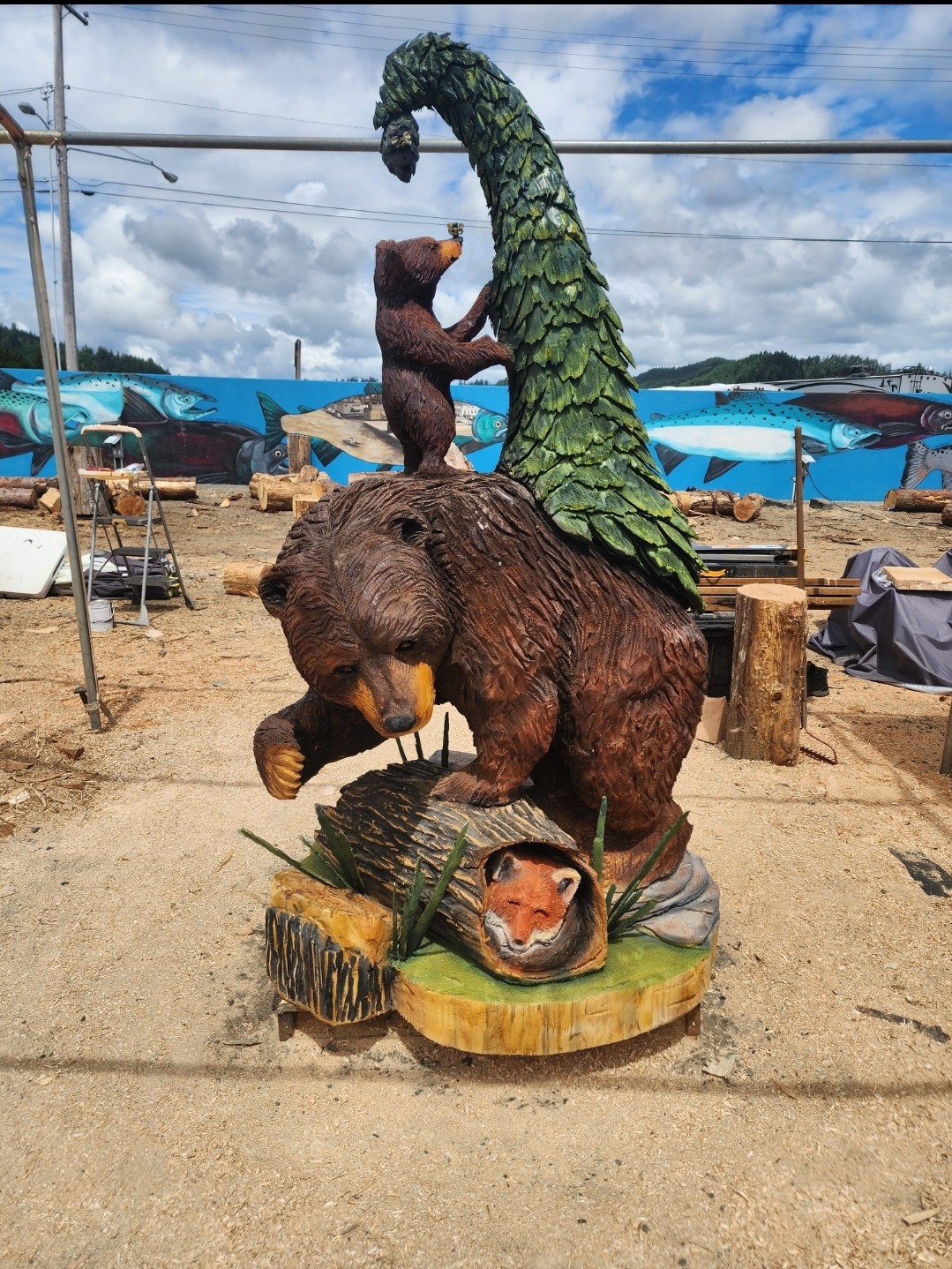 Bill Baker explains chainsaw artistry and the funny story behind
