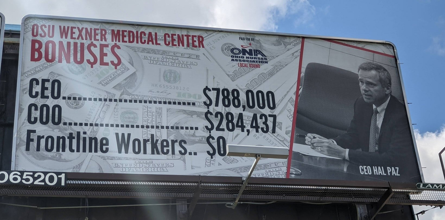 Ohio State Nurses Union Airs Grievances On New Billboard | WOSU News