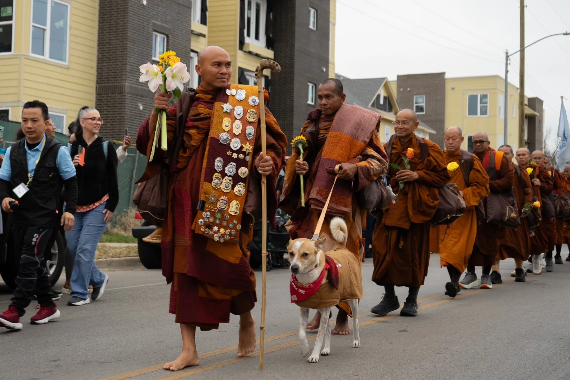 Walk for Peace Buddhist Monks Arrive in Fort Worth for Homecoming Celebration