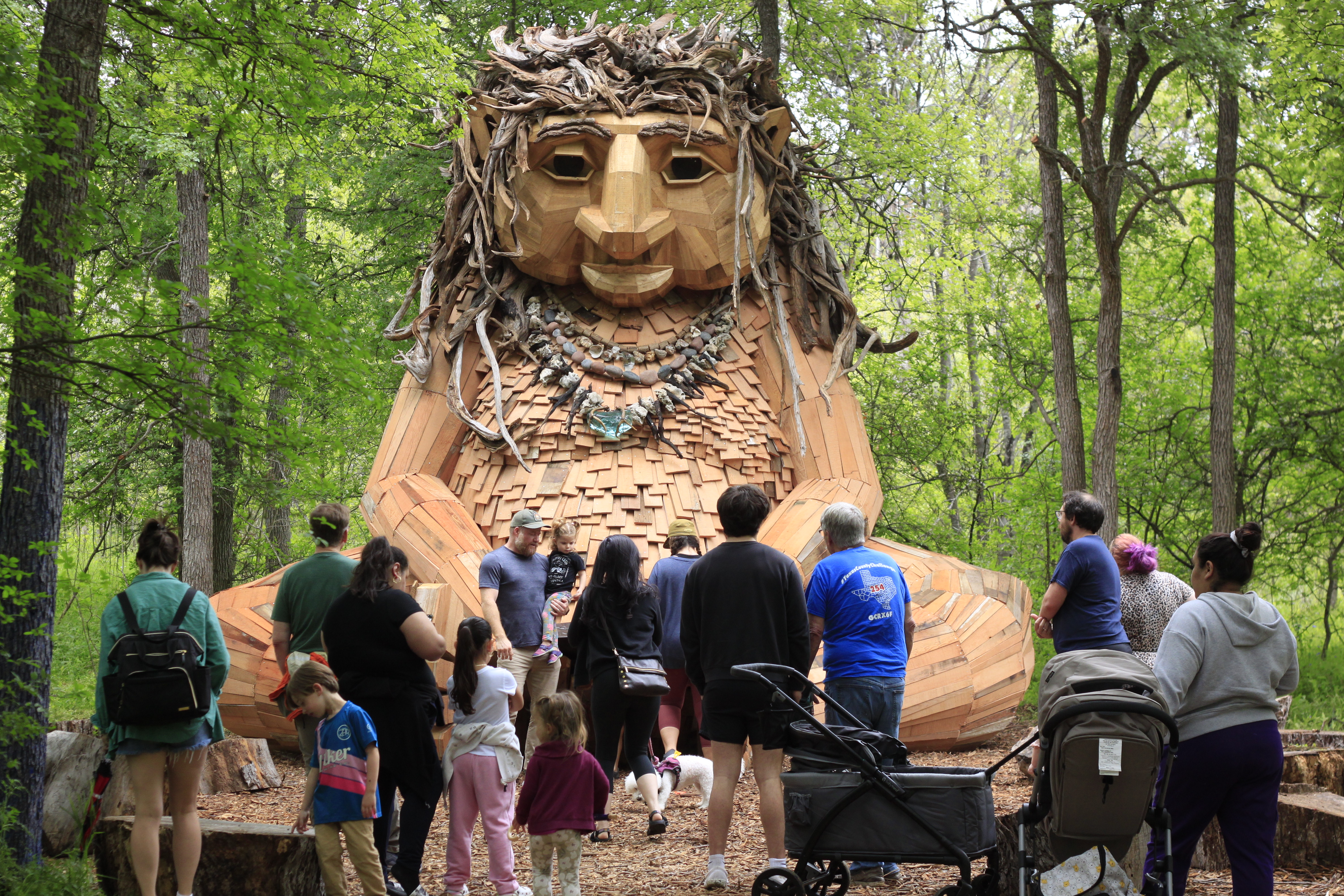 Austin's giant troll is finally finished. Here's where you can