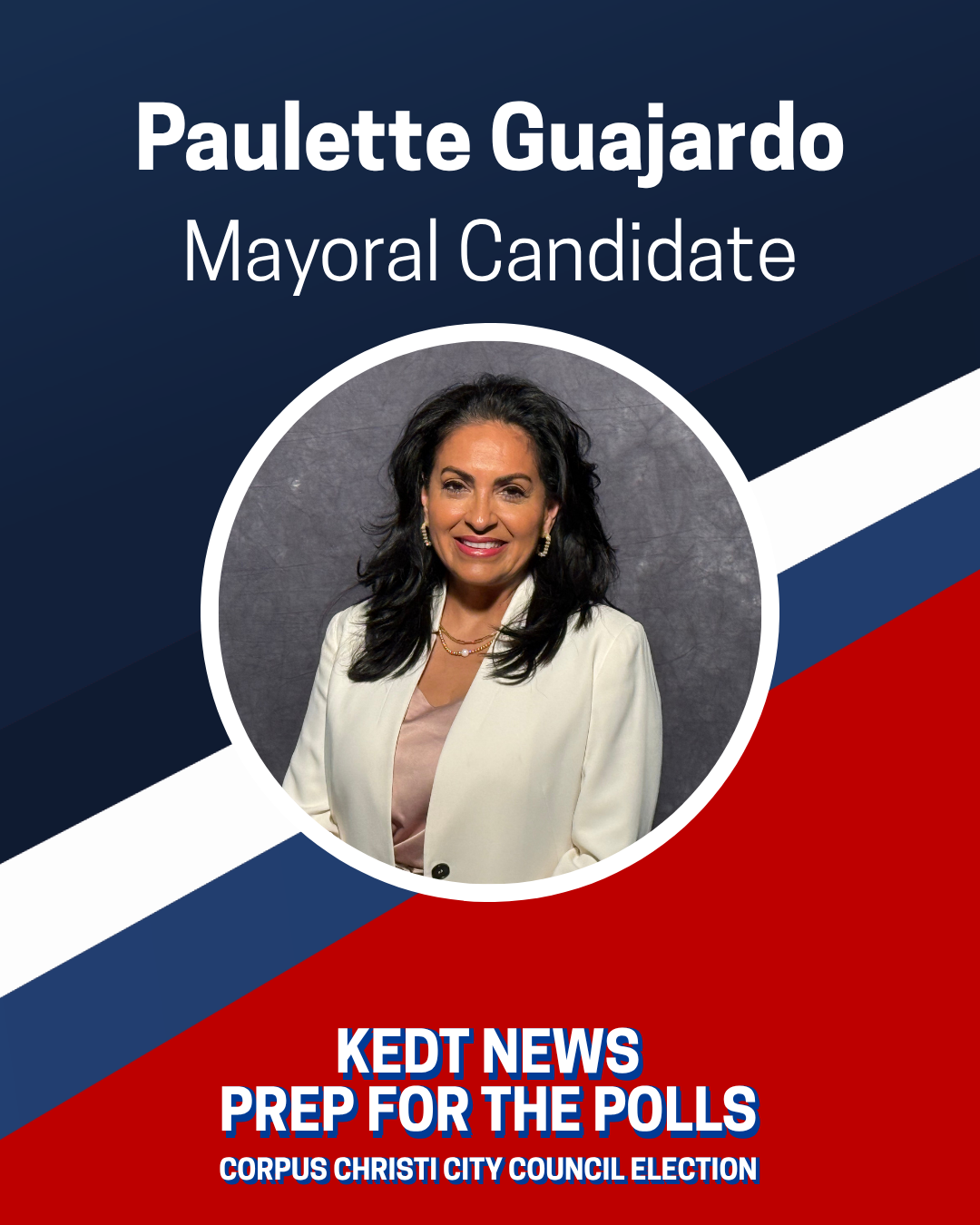 Paulette Guajardo mayoral candidate graphic