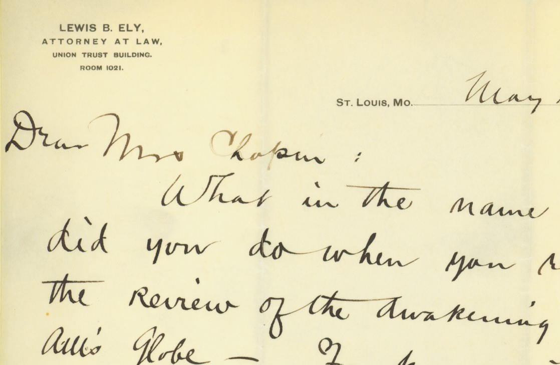 A Missouri archivist's favorite letters, featuring Kate Chopin and the Civil War - Vimarsana News