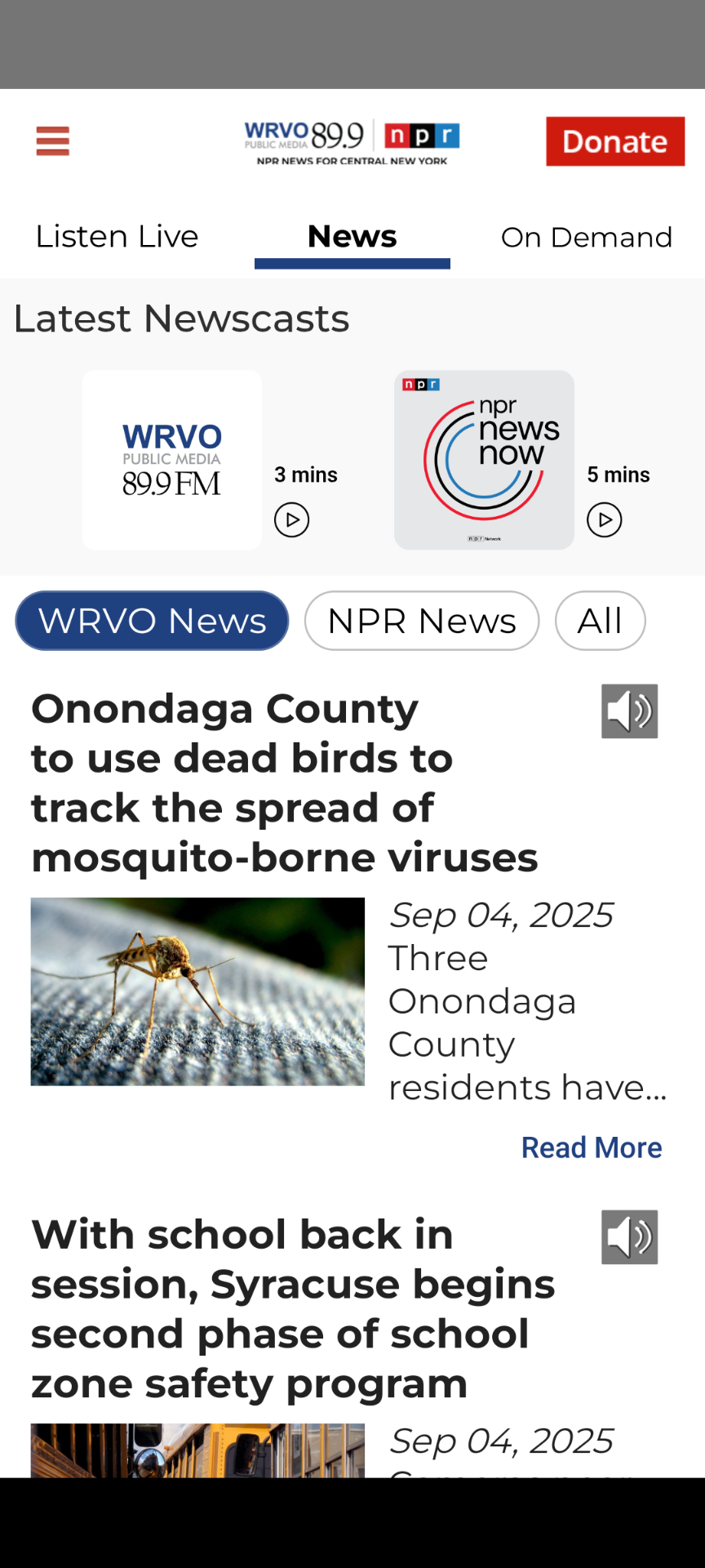 WRVO App Local News