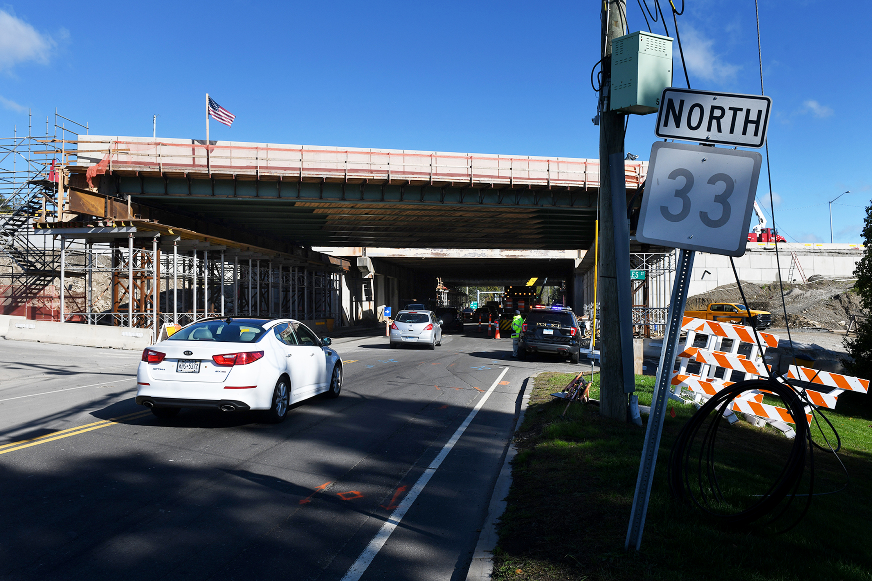 An old I-95 bridge in Fairfield County comes down and a new