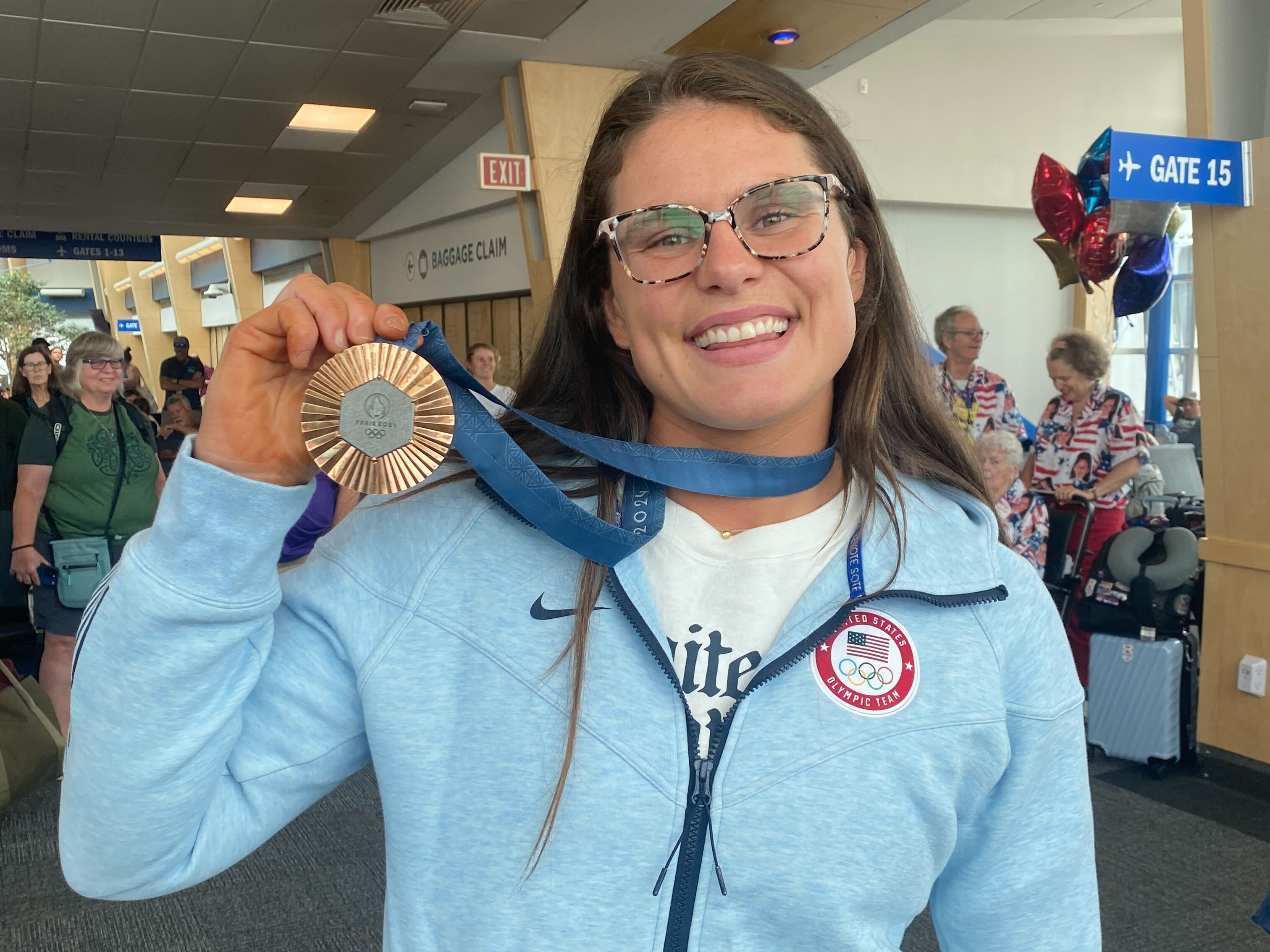 Vermont Olympian Ilona Maher returns home after winning bronze