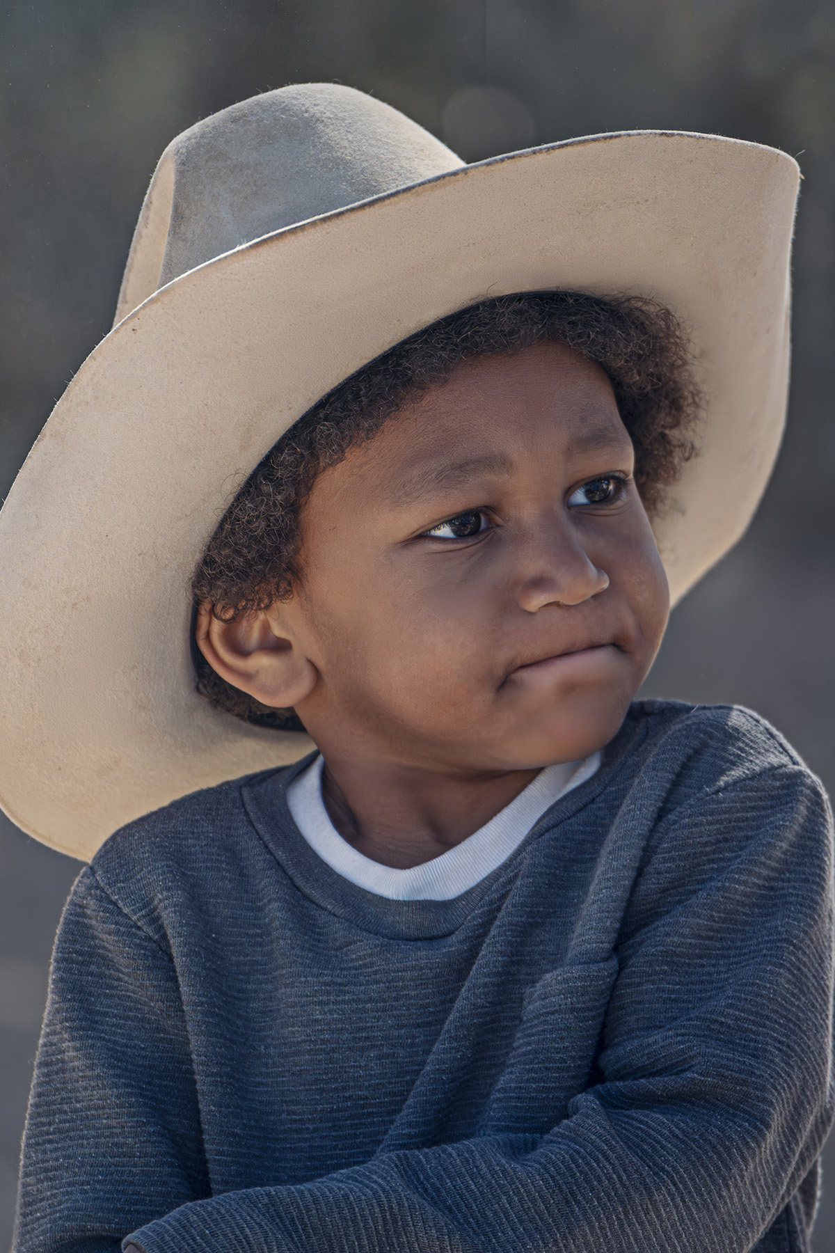 Young wrangler at a rodeo in Pahrump.