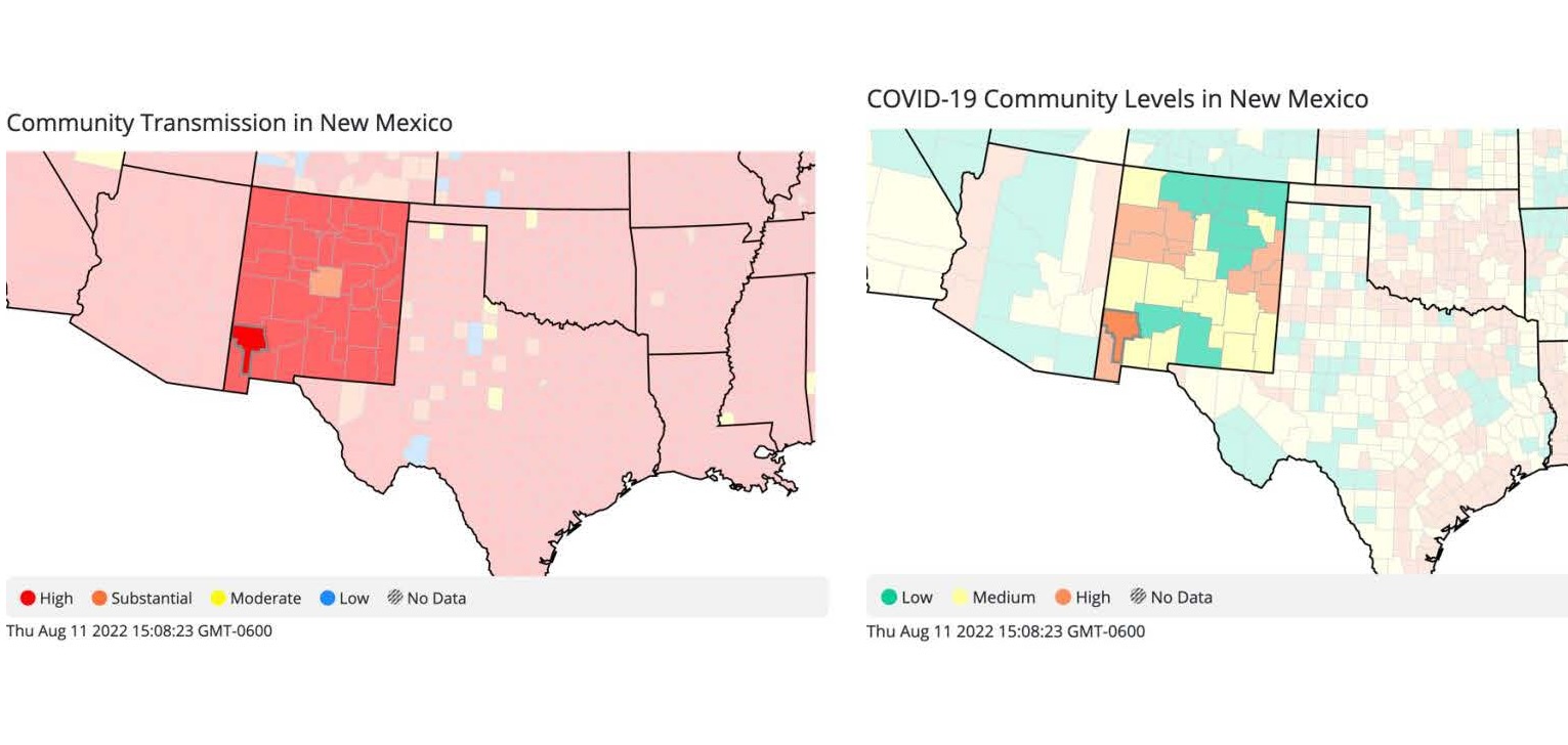 New data puts 11 counties at high COVID-19 levels as CDC revises COVID  guidance ahead of new school year