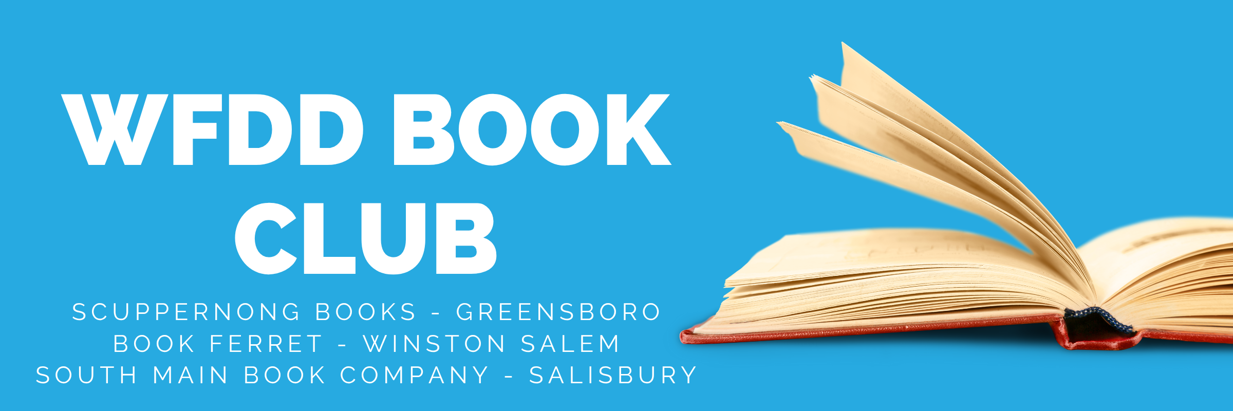 WFDD Book Club 2025 banner