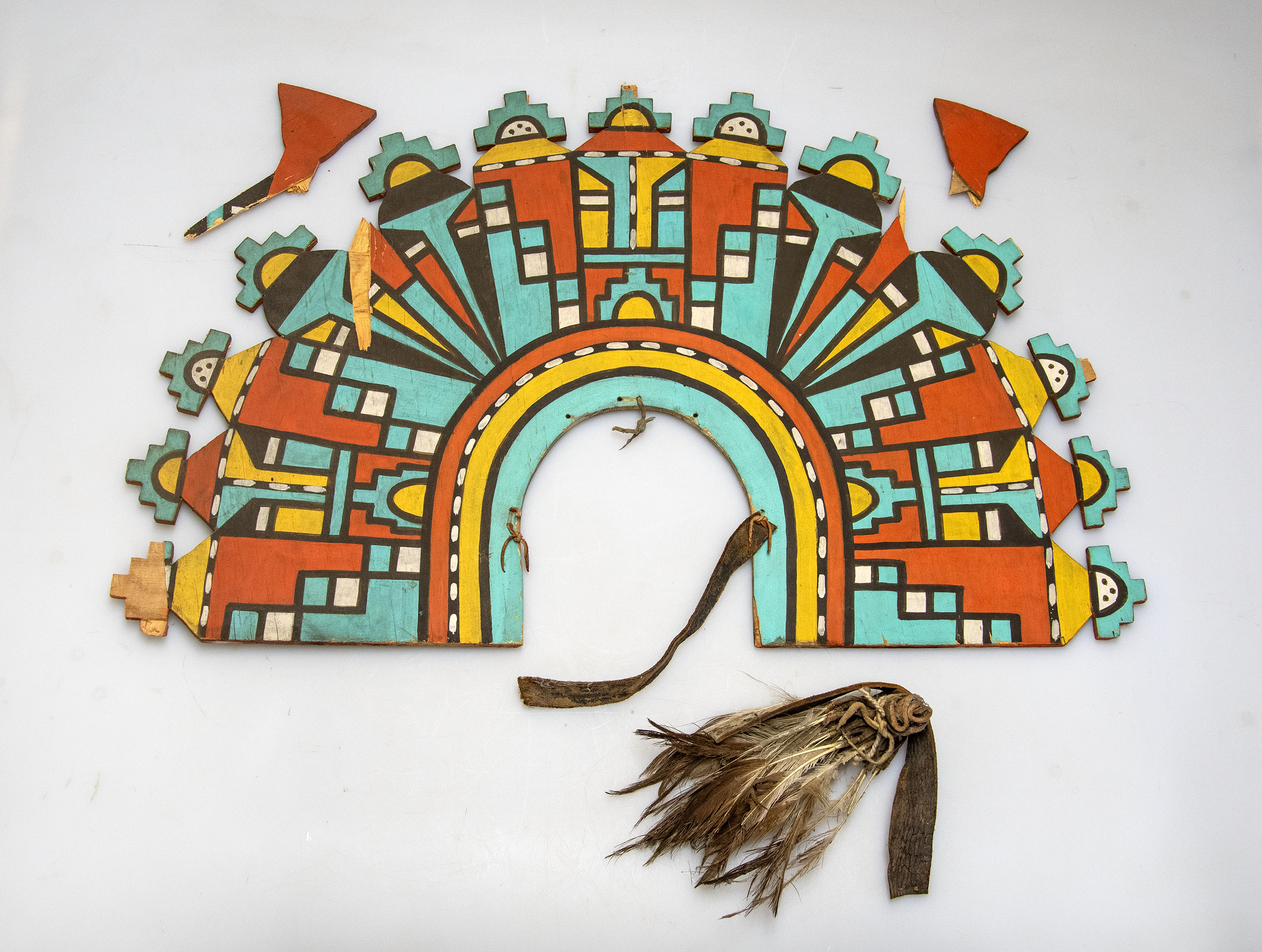 Hopi artist Fred Kabotie made this headdress. Grand Canyon