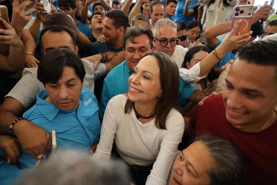 Opposition leader MarĂa Corina Machado returns to Venezuela â and sparks hope for elections