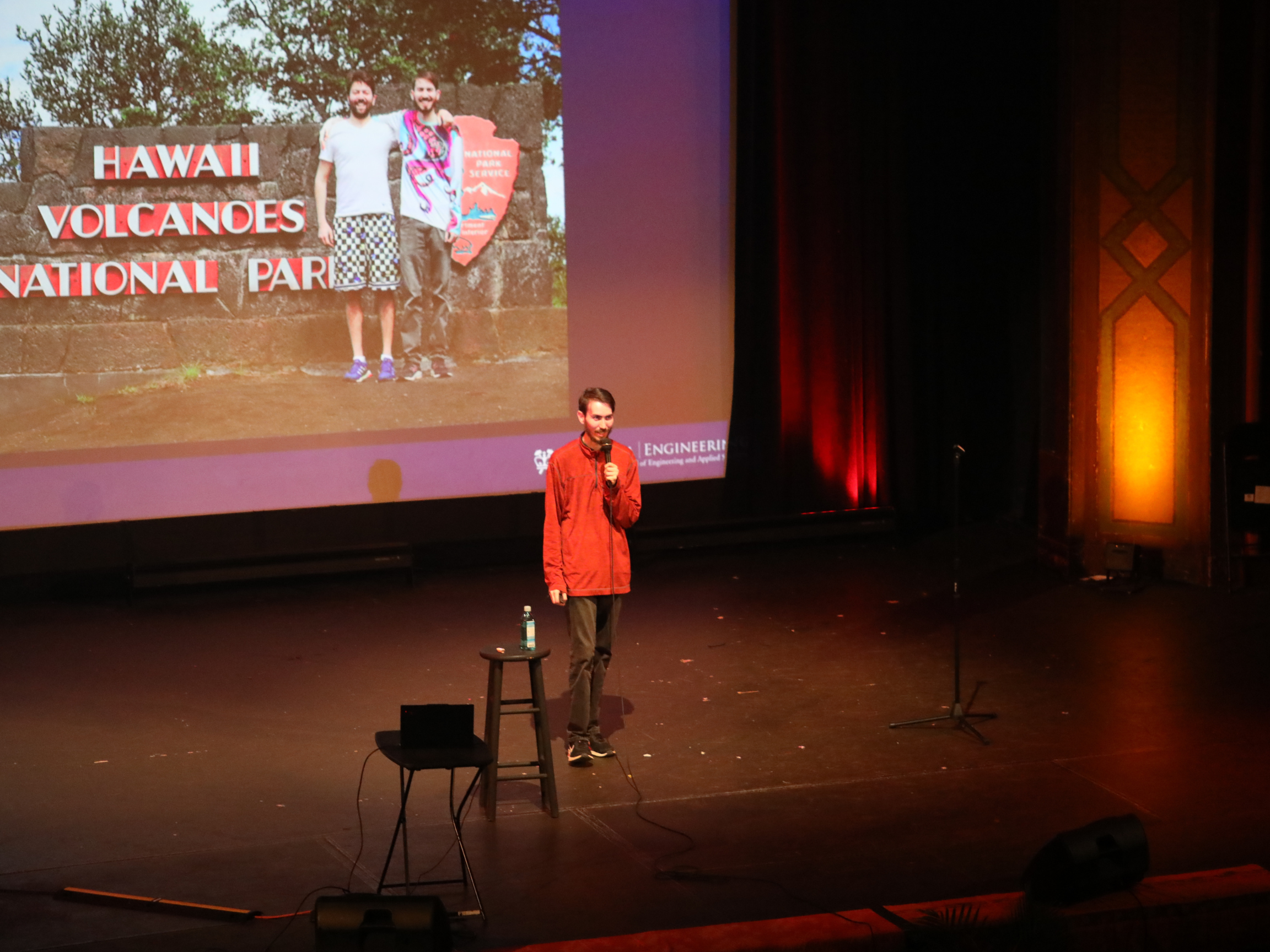 Comedian hopes his volcano show will make audiences erupt with laughter