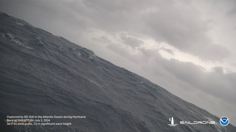 Into a Category 5: Water-borne drone looks into Hurricane Beryl | WUSF