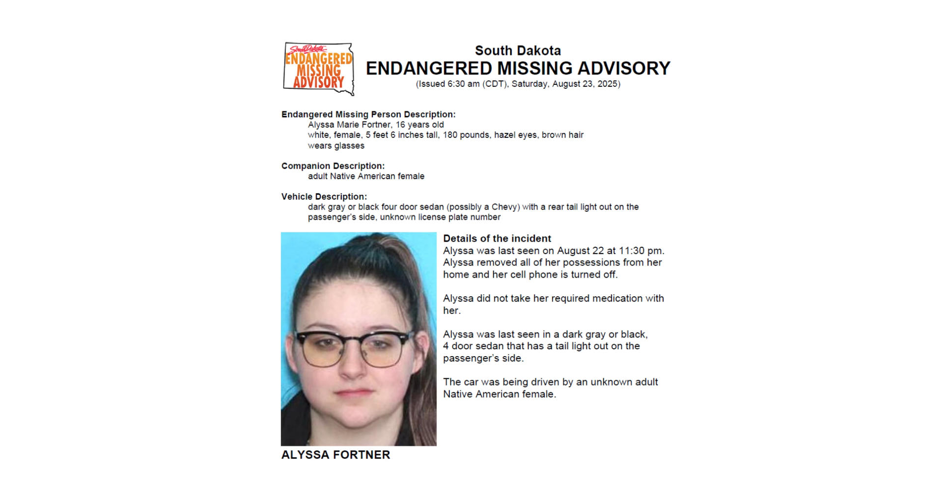Endangered Missing Person | SDPB