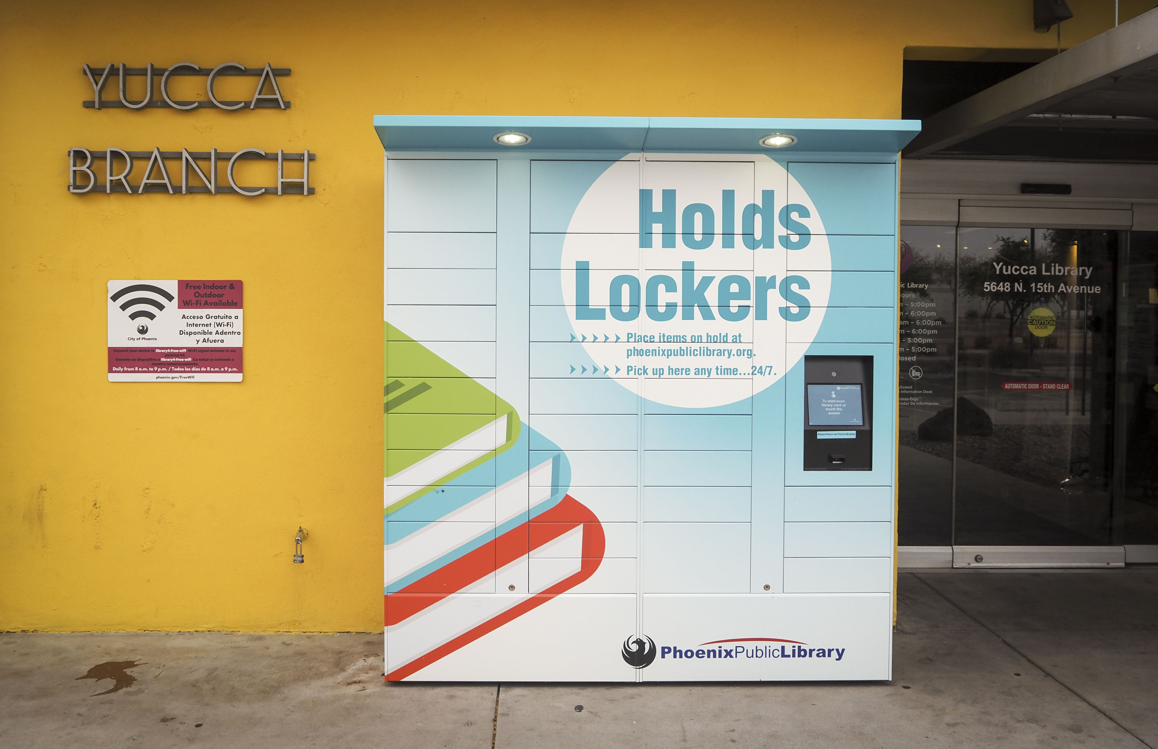 New lockers at Phoenix Public Libraries offer another way to check