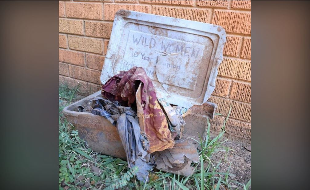 UNT work crew unearths improvised time capsule buried by Mean
