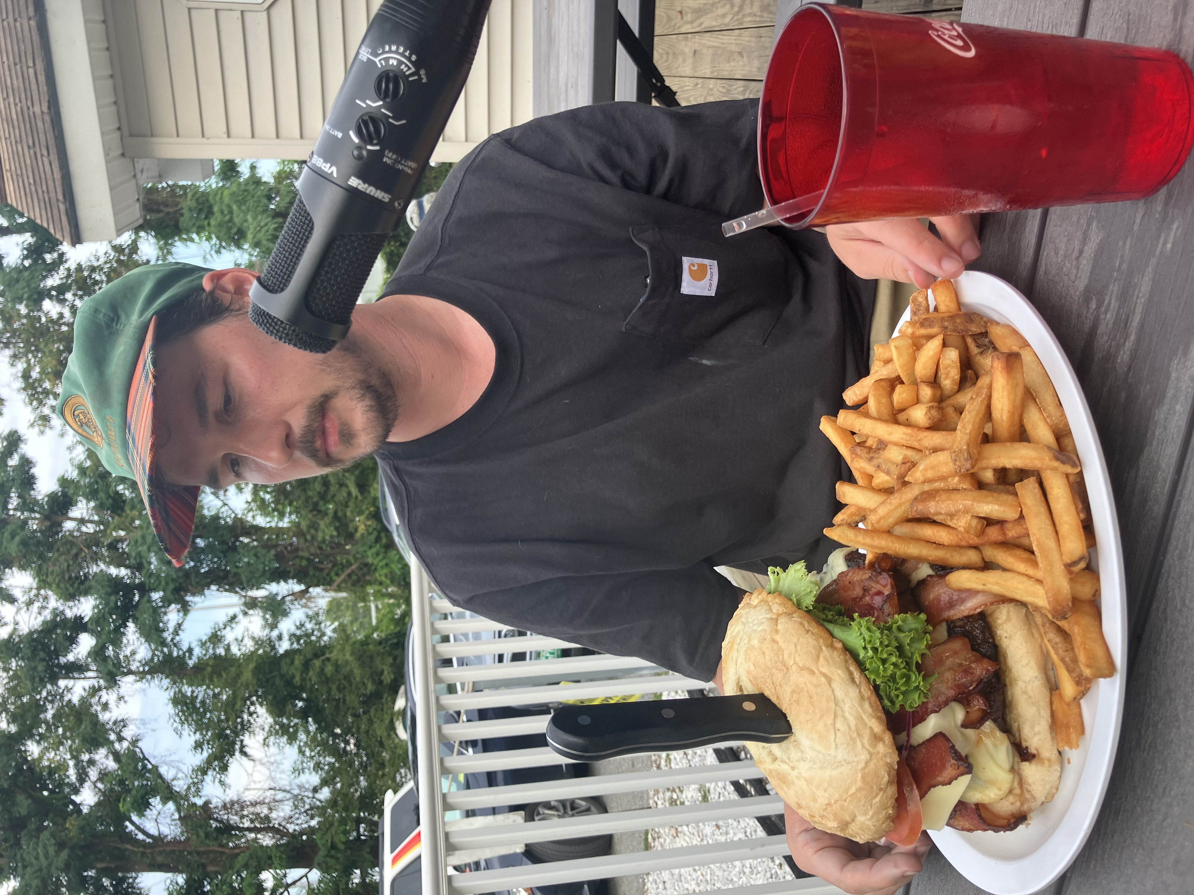 Liam's burger: Local man takes on the Dozer Challenge at Rozzi's
