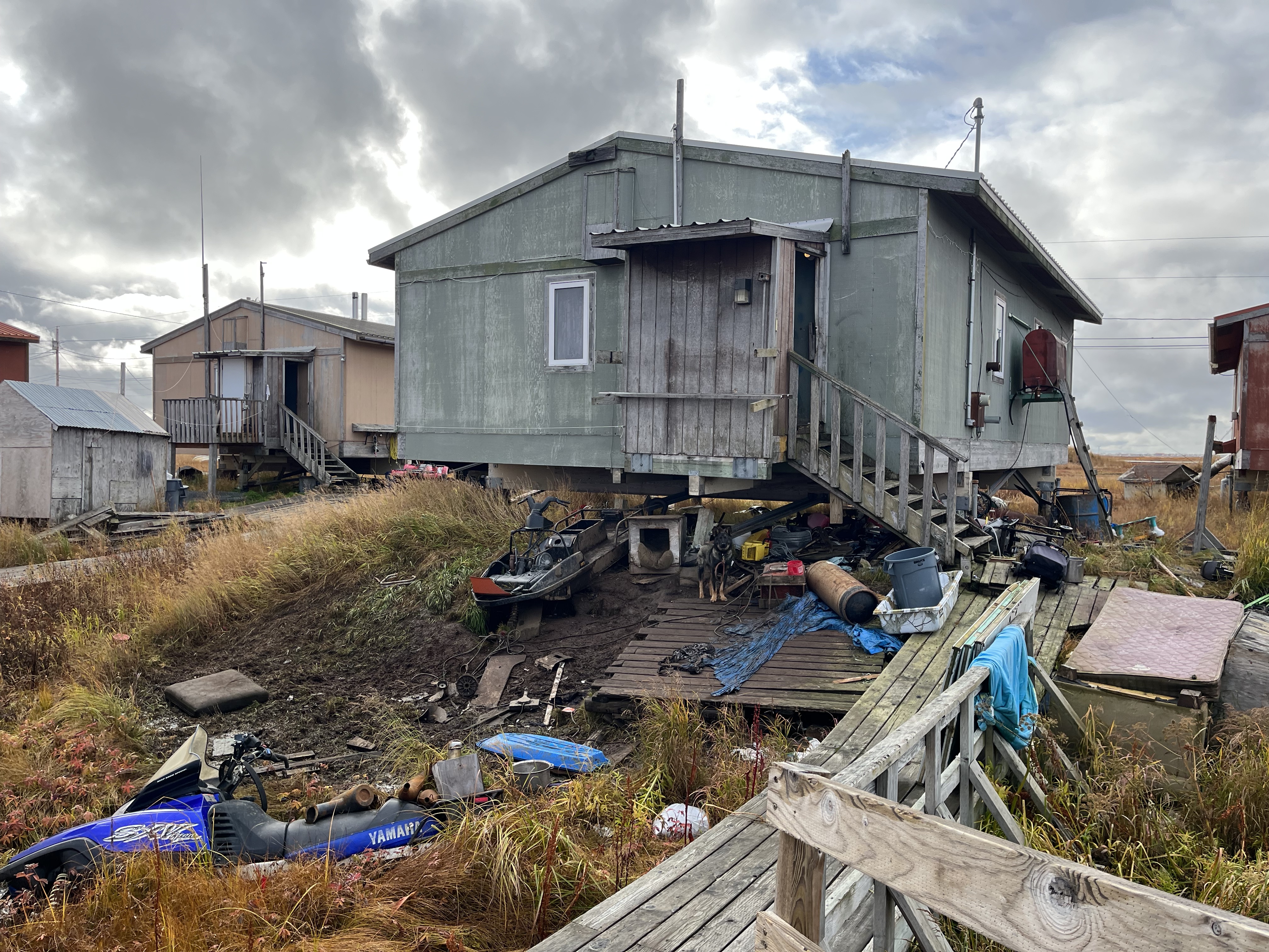 As the permafrost melts, houses in Nunapitchuk are breaking down