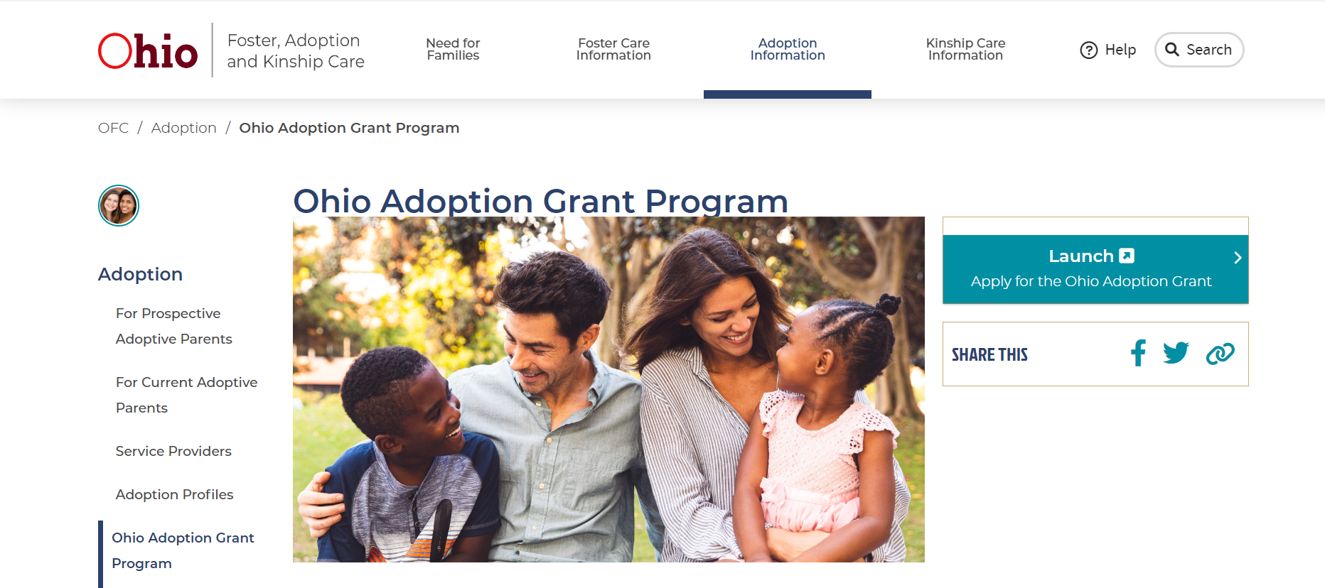 Ohio families who adopt can now apply for up to 20k in state 
