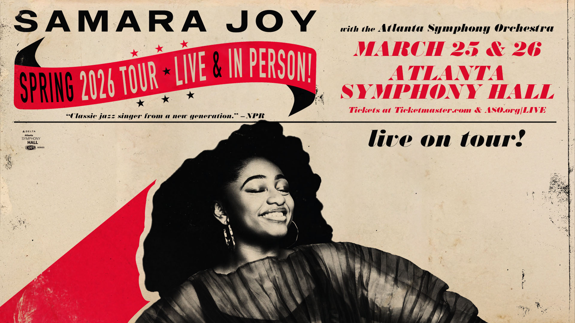 MARCH 25 & 26: Samara Joy with the Atlanta Symphony Orchestra