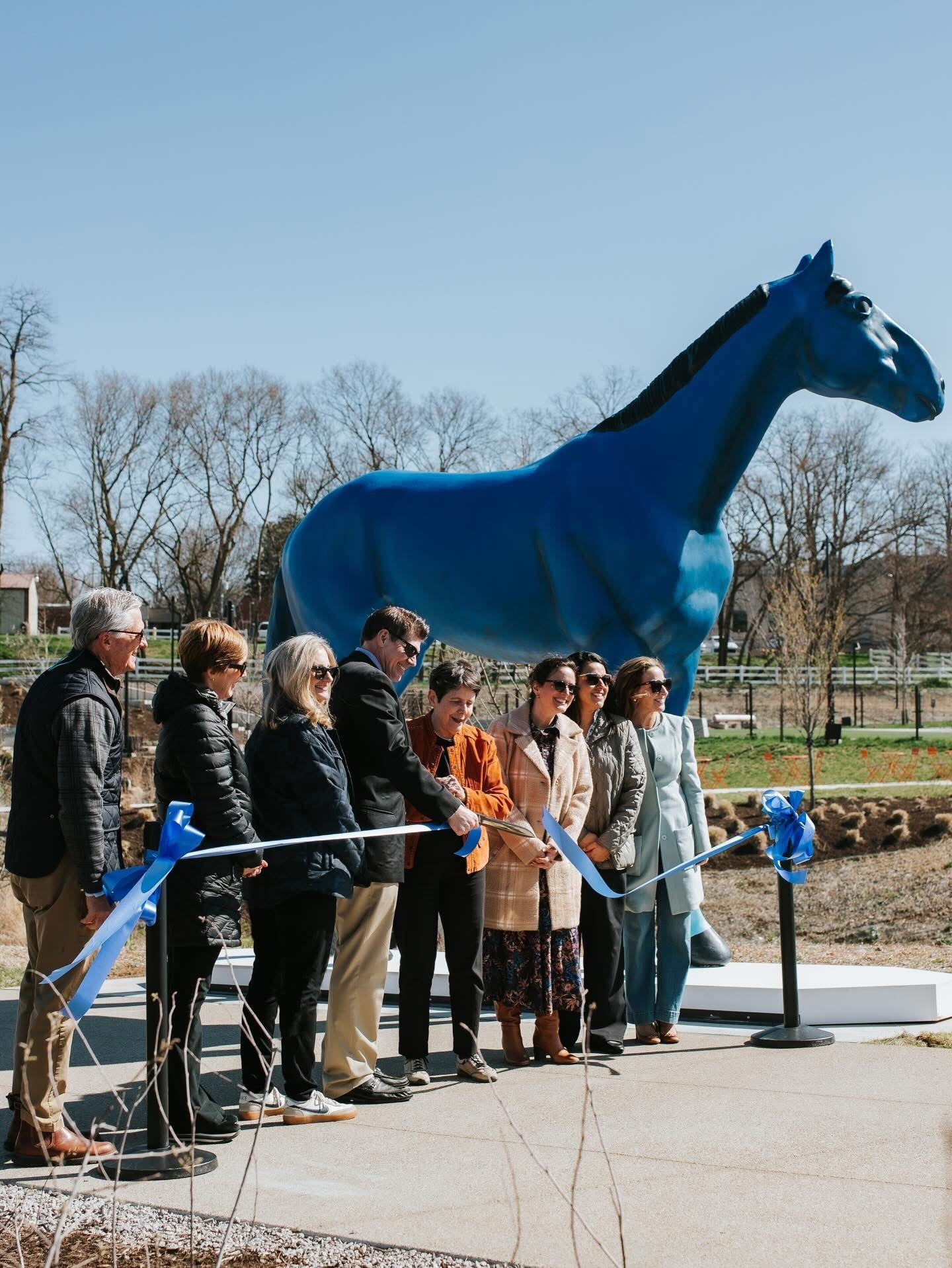 Gatton Park now graced with a Big Blue equine statue
