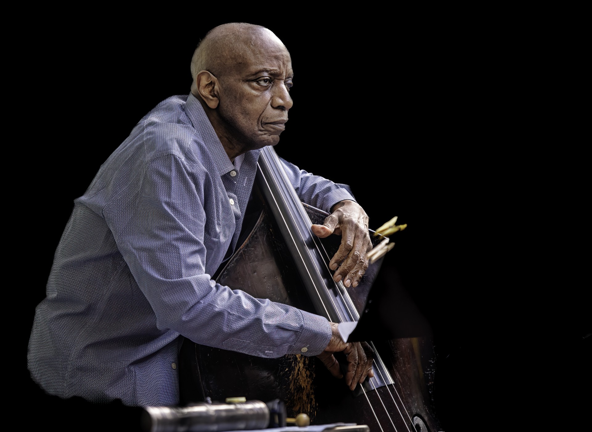Reggie Workman enjoys mentoring his latest ensemble members as