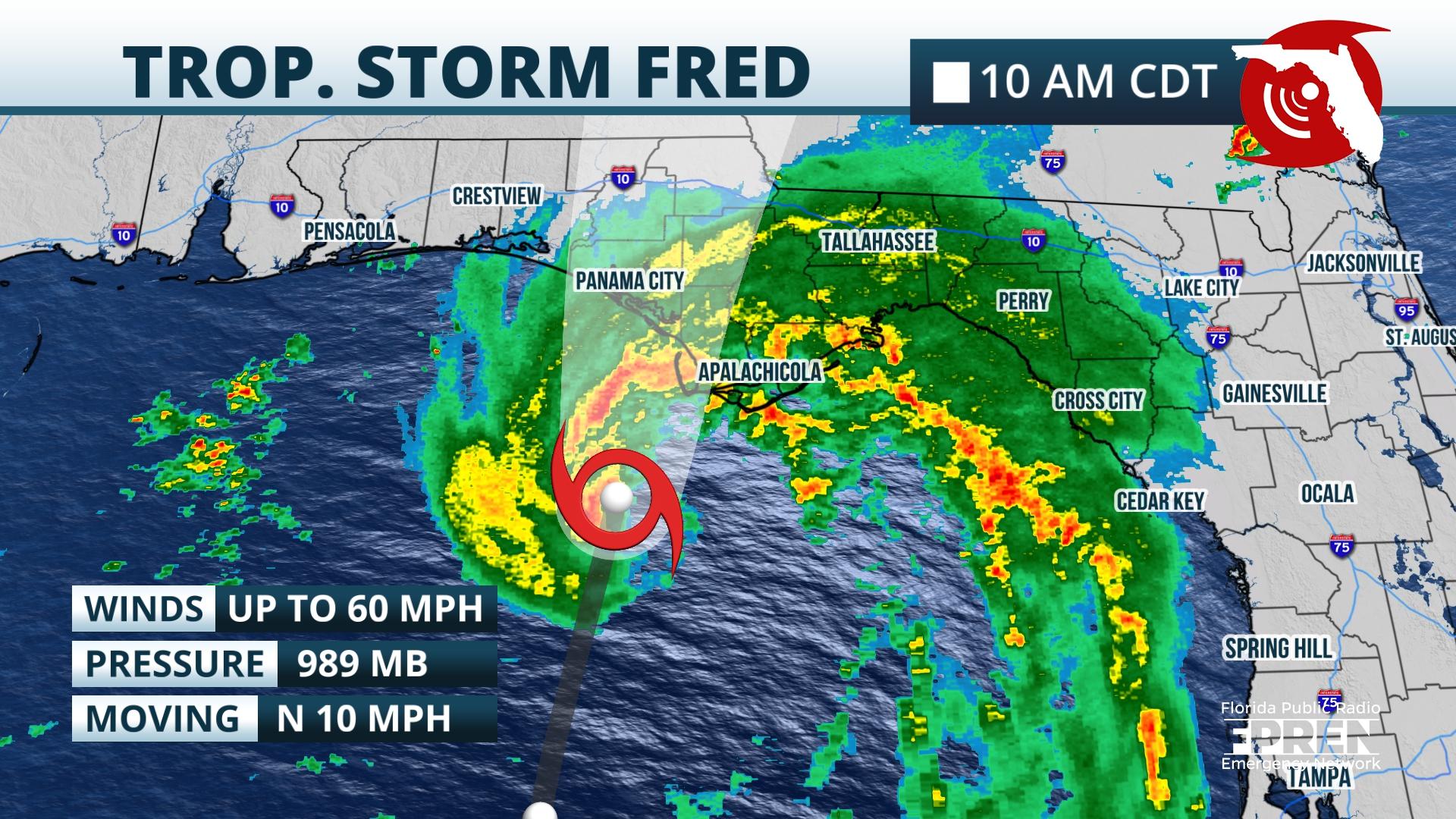 Tropical Storm Fred To Make Landfall In Florida Panhandle Monday Afternoon - Vimarsana News