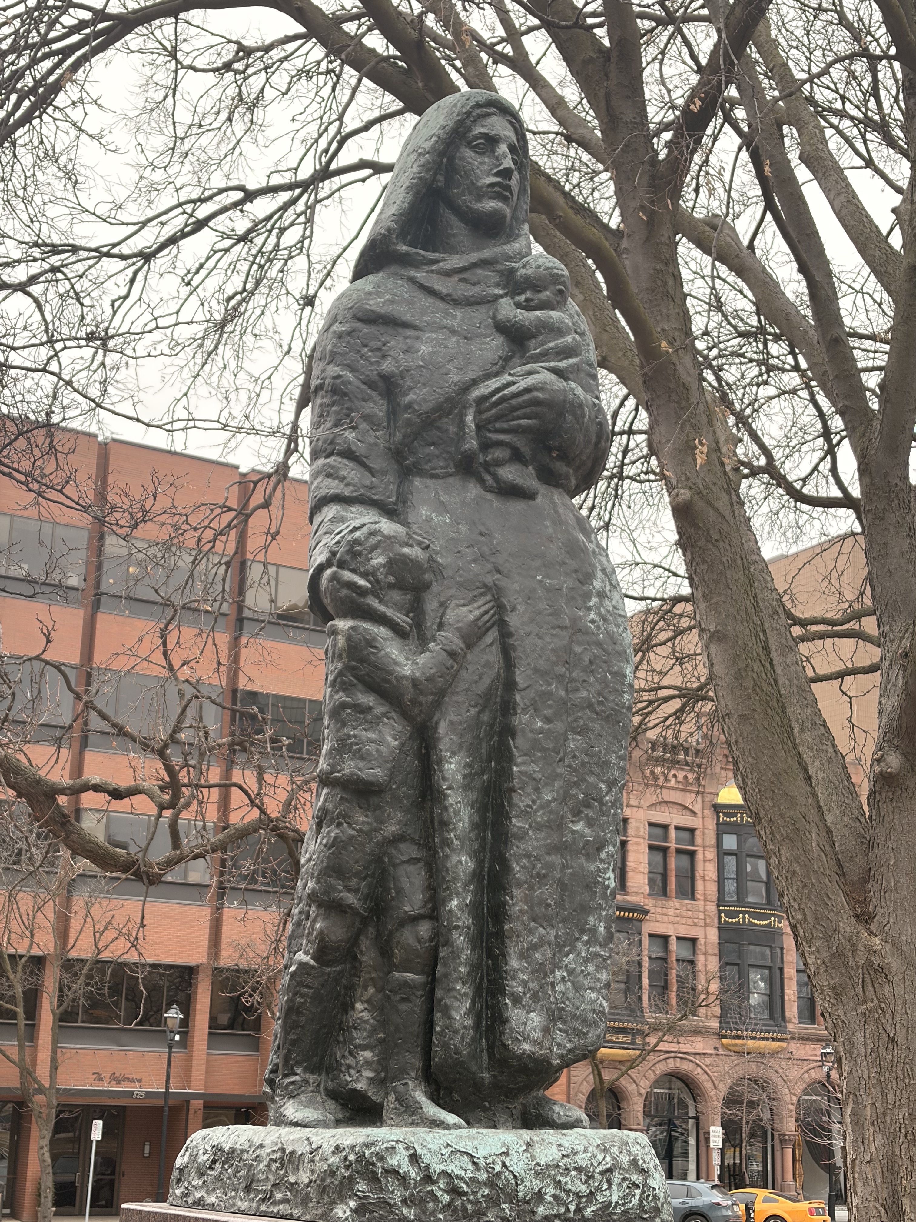 Cathedral Square's 'Immigrant Mother' statue symbolizes universal