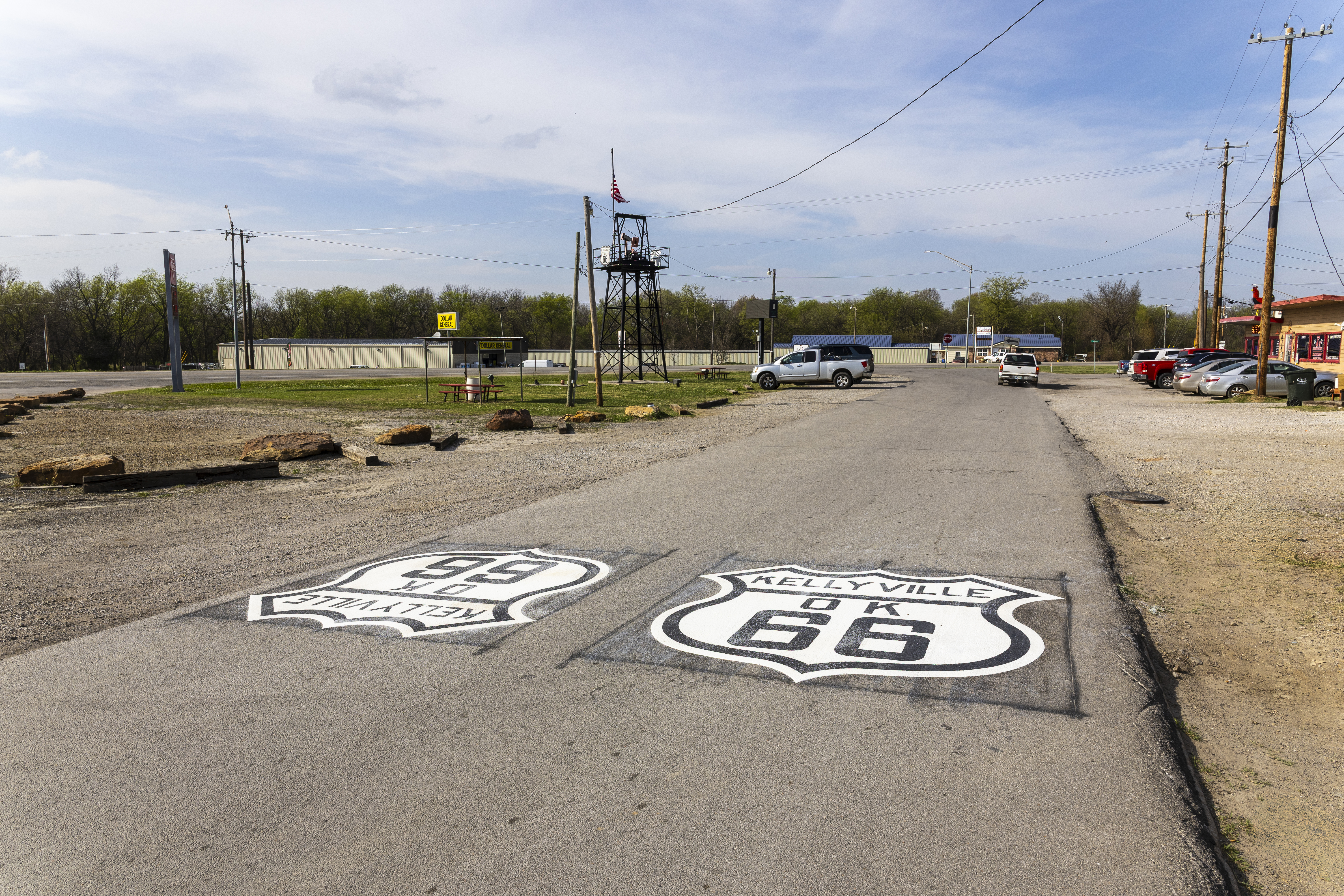 Route 66 centennial prep leads to new pavement markers | KOSU