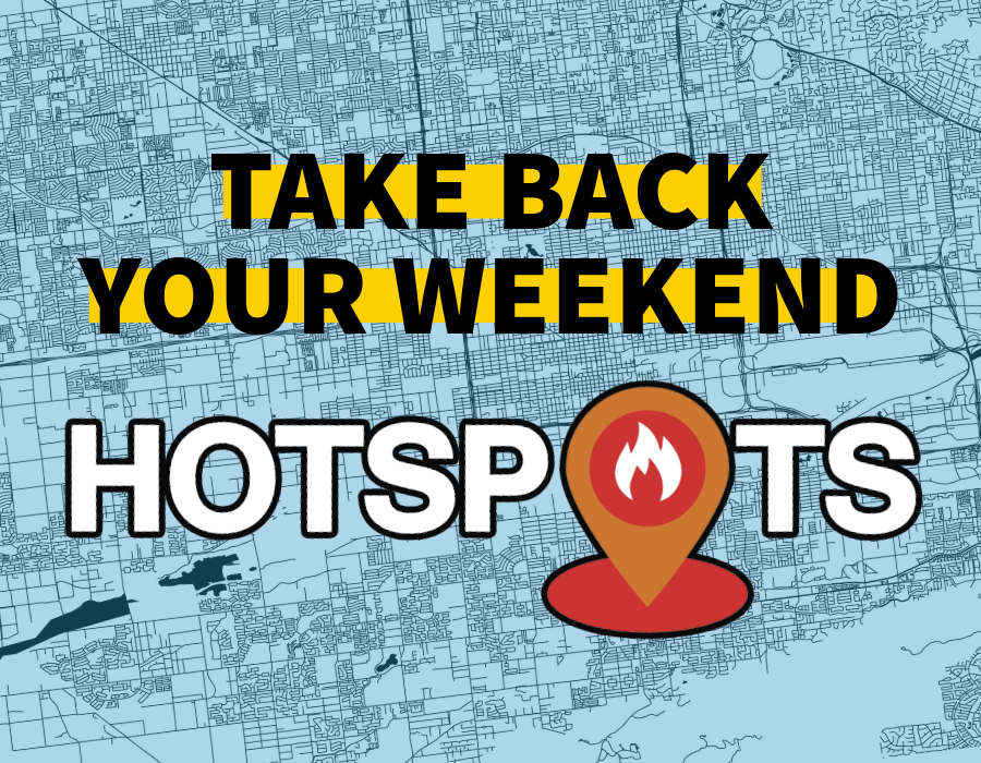 Sign Up to receive weekend Hotspots