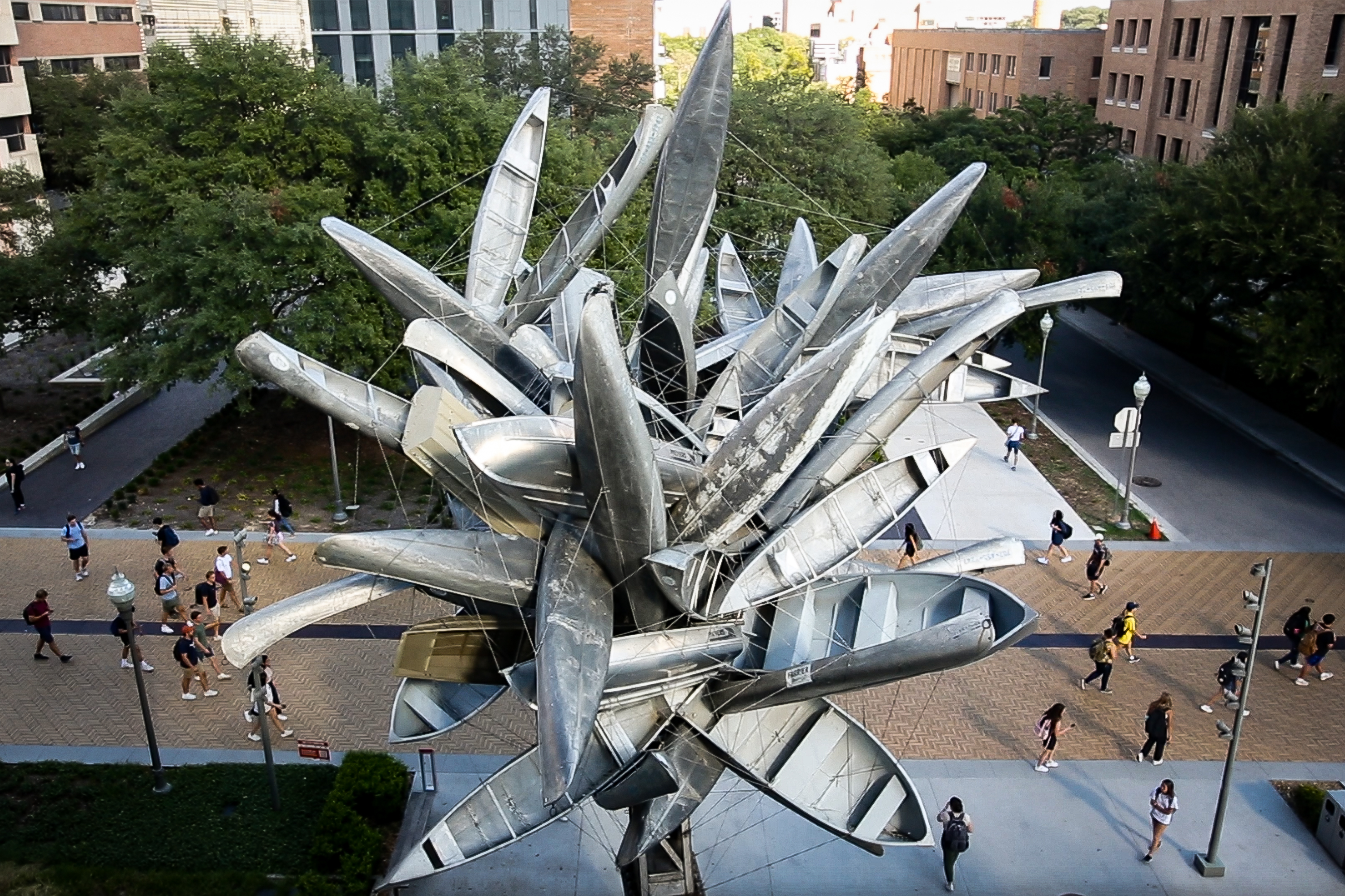 What are the smallest and largest things inside UT Austin's