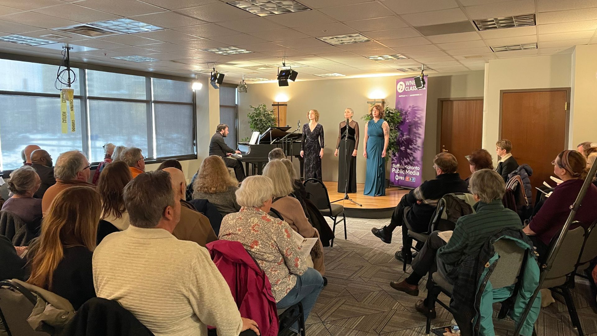 Singers onstage in the BTPM Performance Space