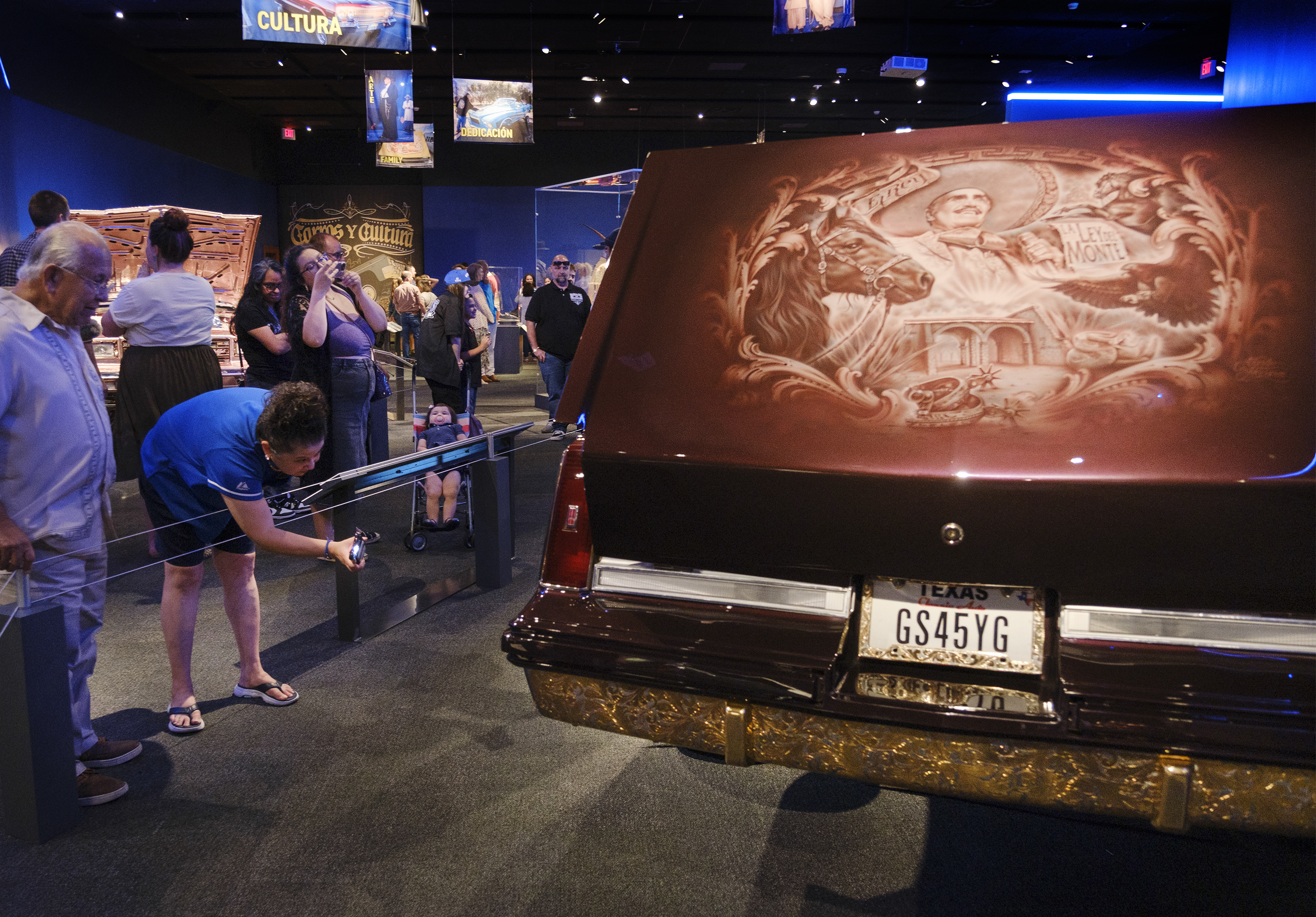 To put together the lowrider exhibit, Bullock curator