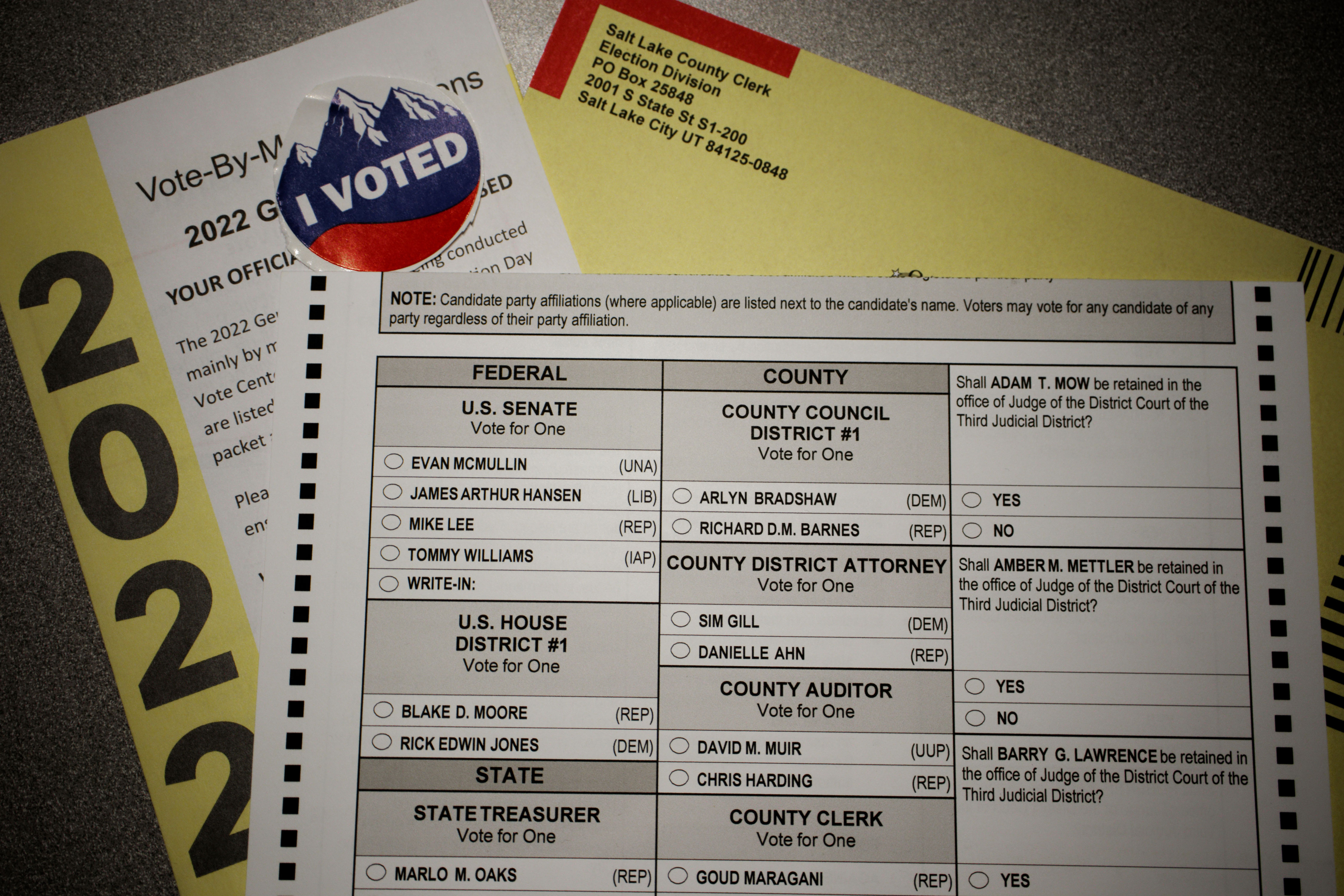 A quick Utah voters guide to the 2022 midterm election | KUER