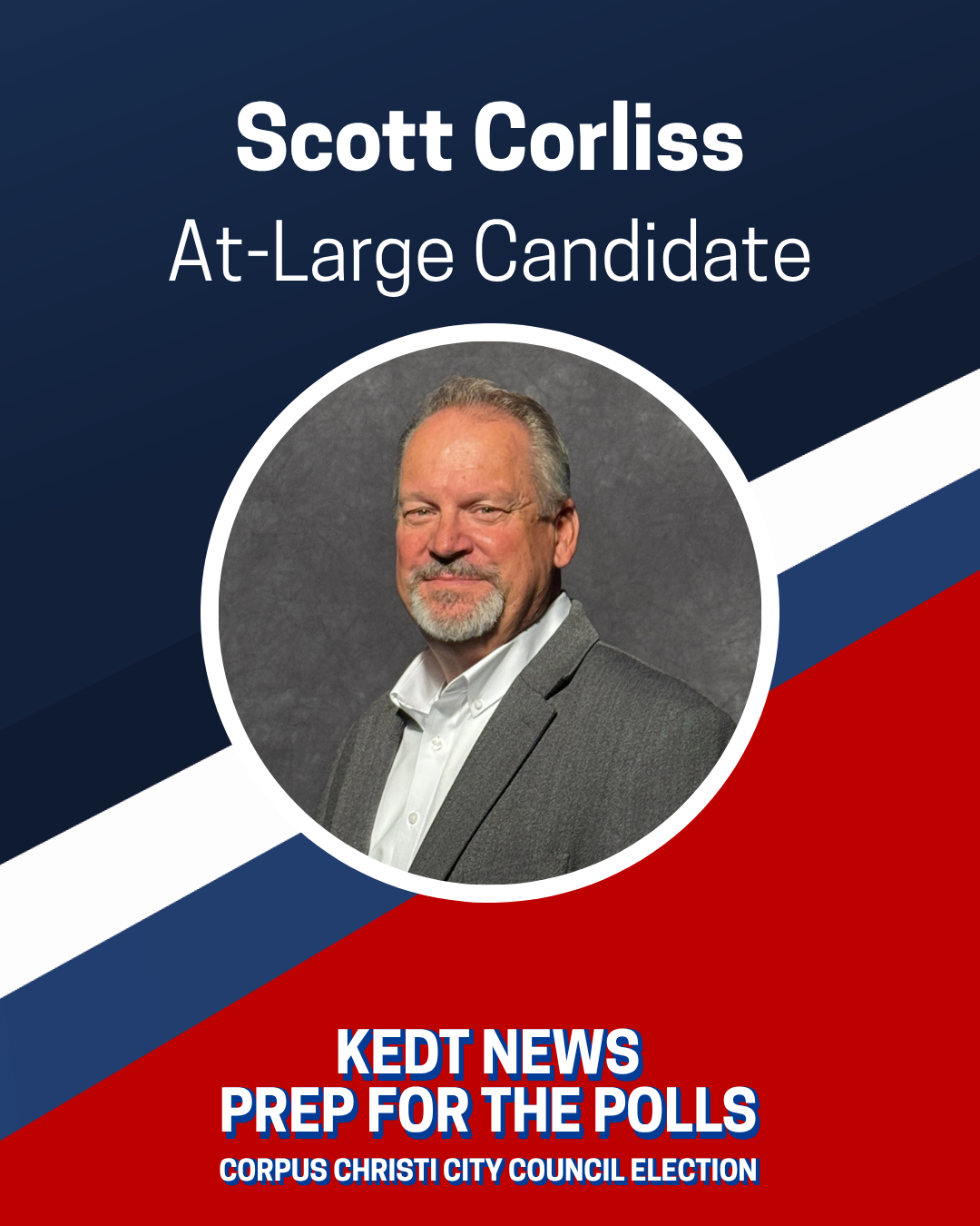 Scott F. Corliss at-large City Council candidate graphic