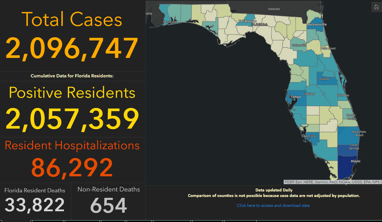 Hospitalizations For COVID-19 Continue To Rise Across Florida - Vimarsana News