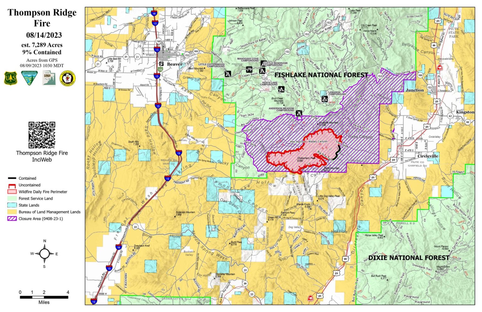 Monday PM headlines: Thompson Ridge fire updates | Utah Public Radio