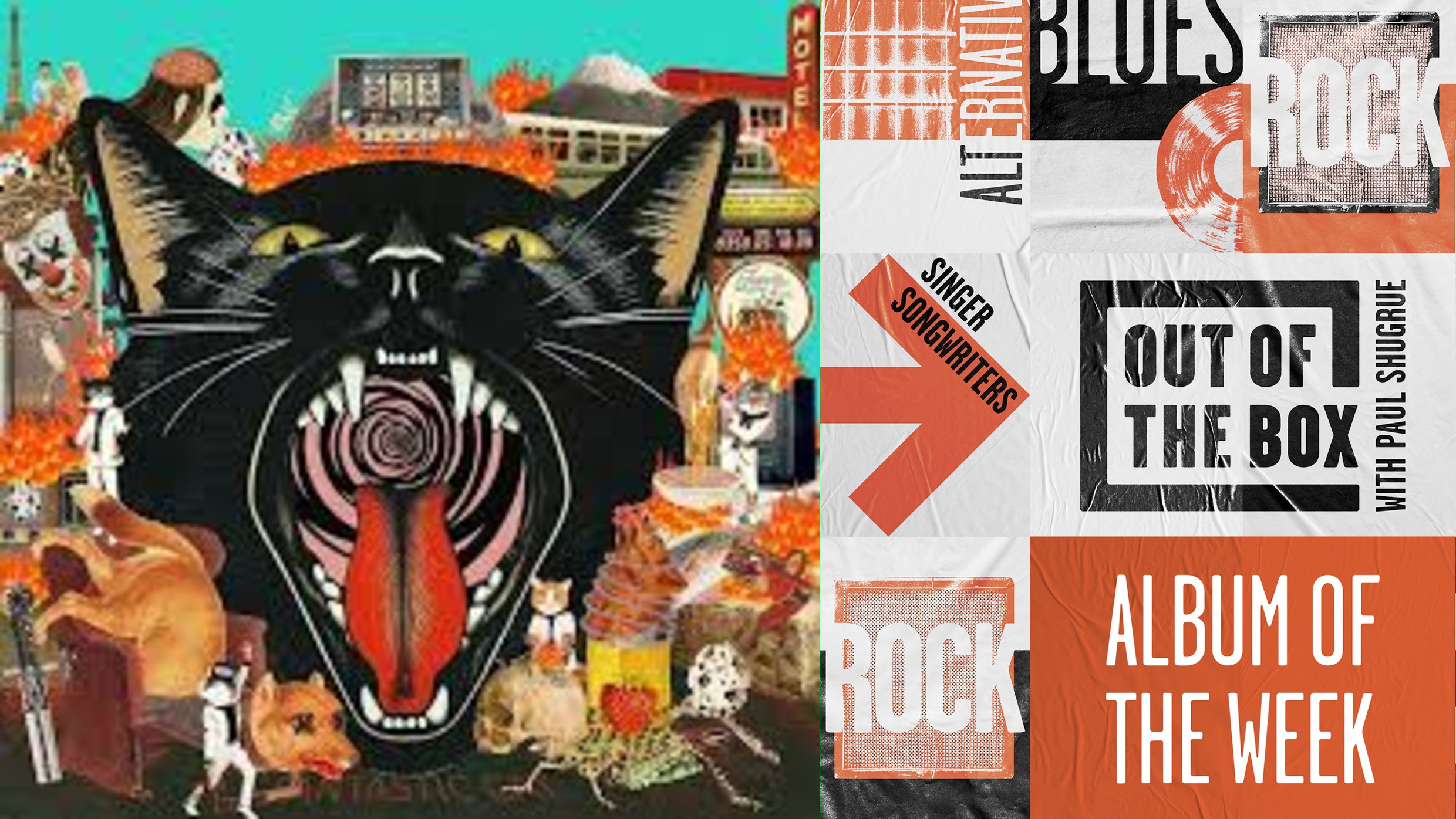 ロウェル　ハーレロ　猫の郵便受 Out of the Box Album of the Week--Fantastic Cat--Cat Out of Hell