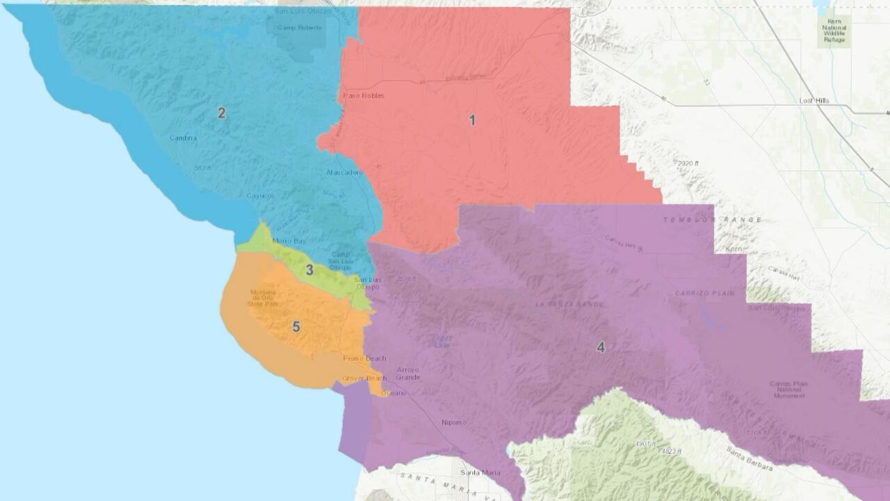 SLO County Board of Supervisors expected to lean liberal despite  newly-drawn districts
