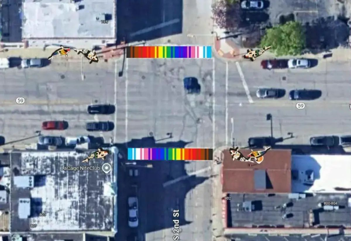 Rainbow crosswalks by koi fish artist coming to Walker's Point