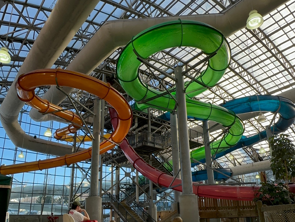 orange water slides