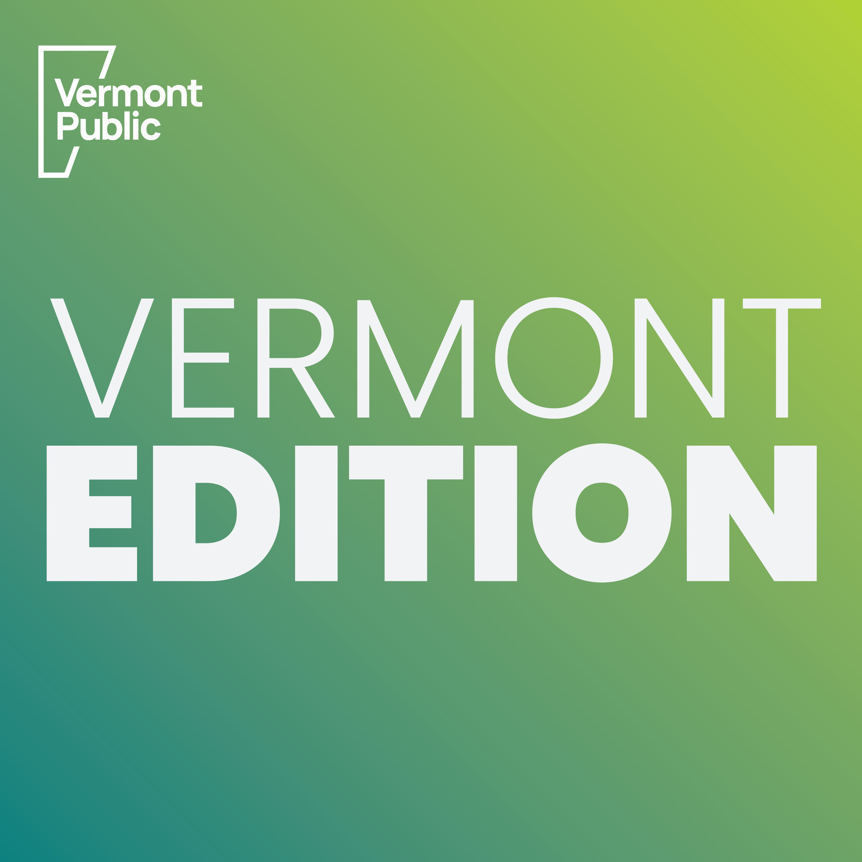 Vermont Edition logo on green background