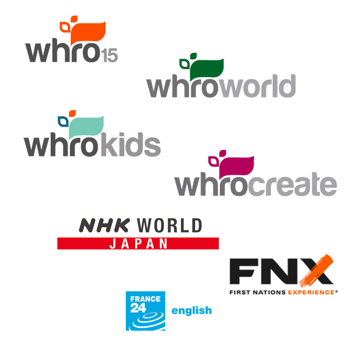 WHRO Public Media Live Streams Logos