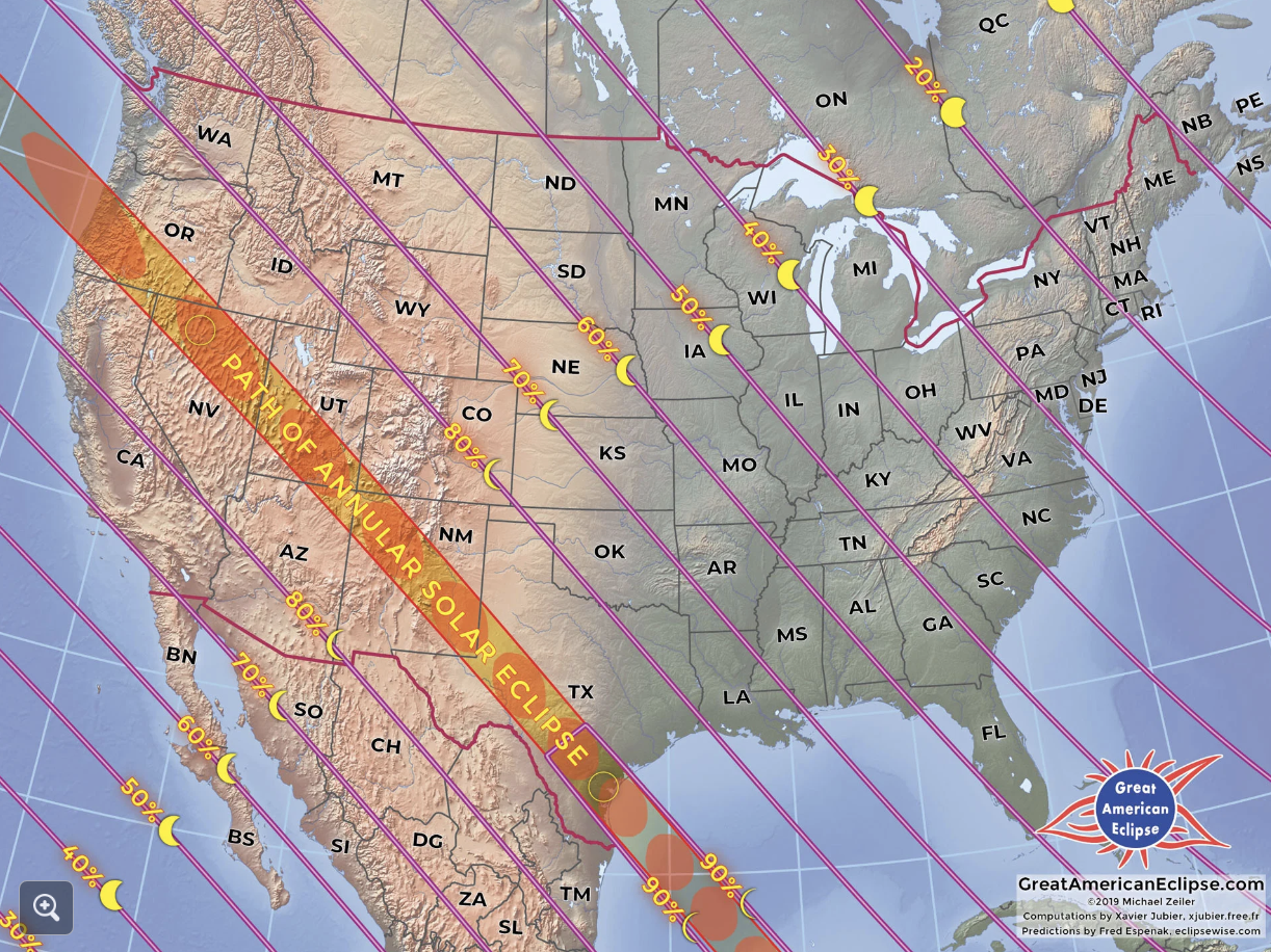 Annular solar eclipse to be partially visible in southwestern 