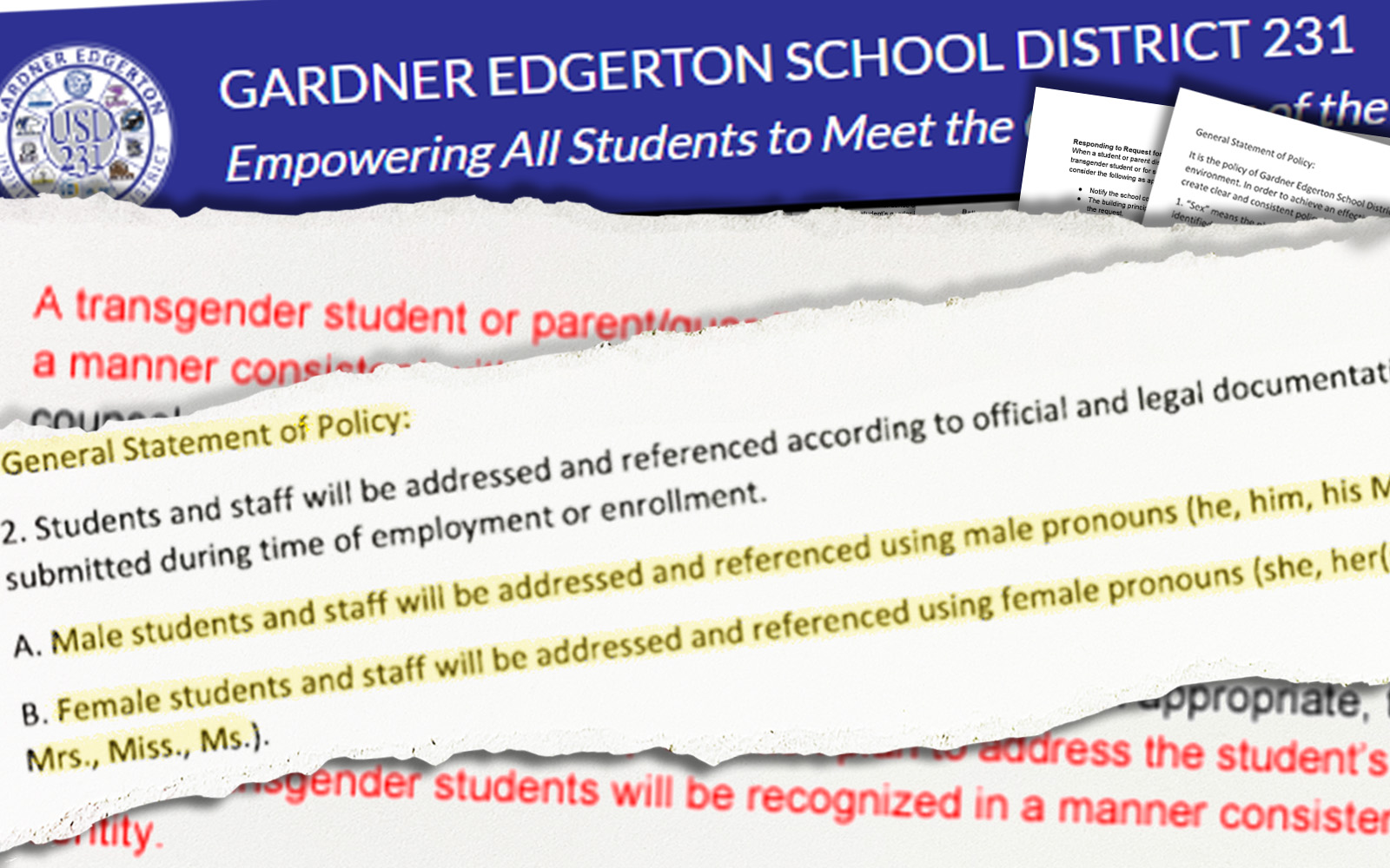 'You are putting my friends at risk': A school district's proposed transgender policy sparks division - Vimarsana News